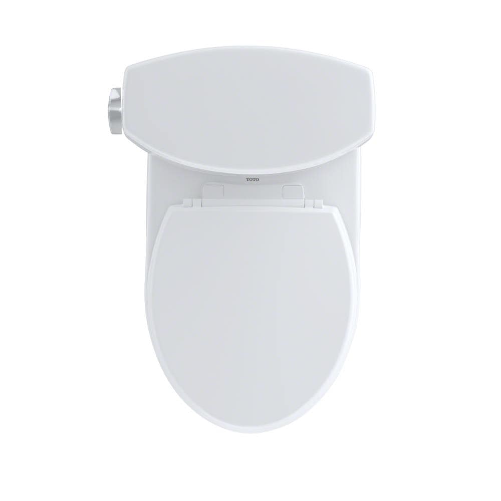 TOTO Drake II Cotton Round Standard Height 2-piece WaterSense Toilet 12-in  Rough-In 1.28-GPF at