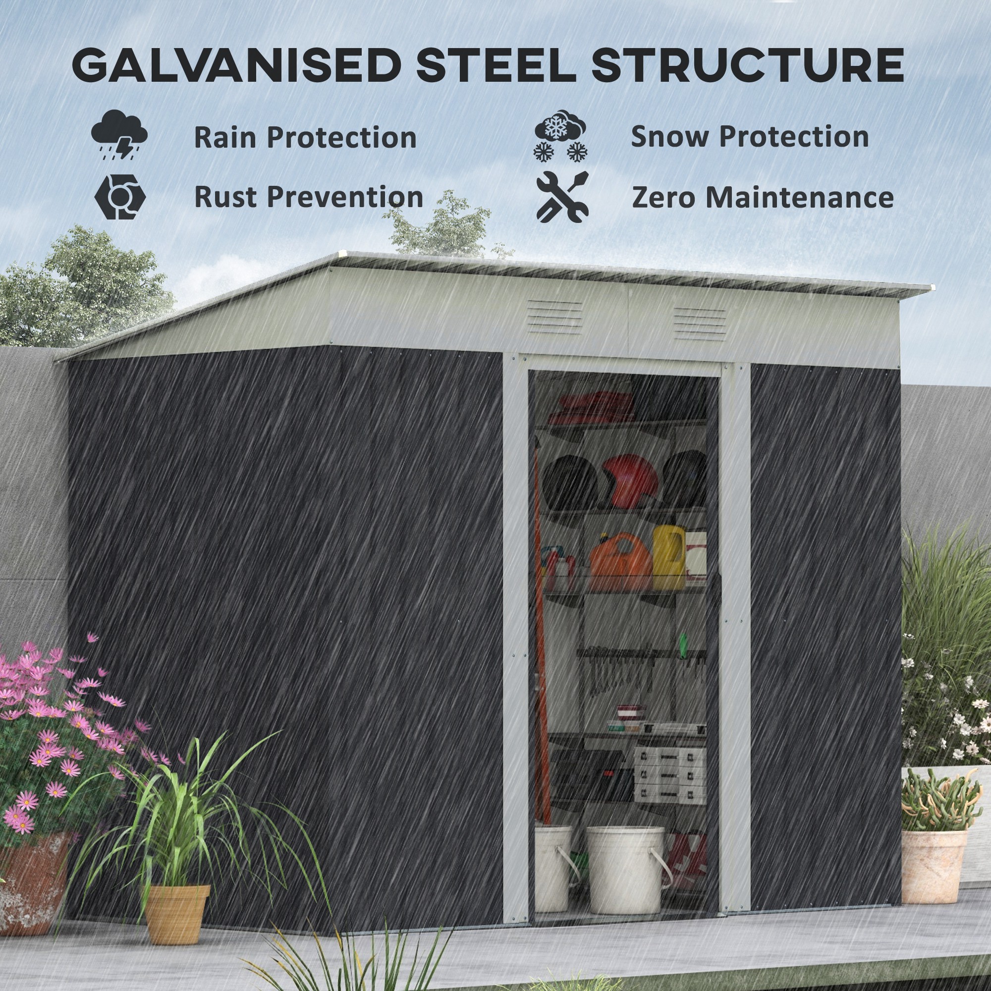 ToolCat BZ-3-134-SN Metal-Storage-Buildings-Sheds - View #4