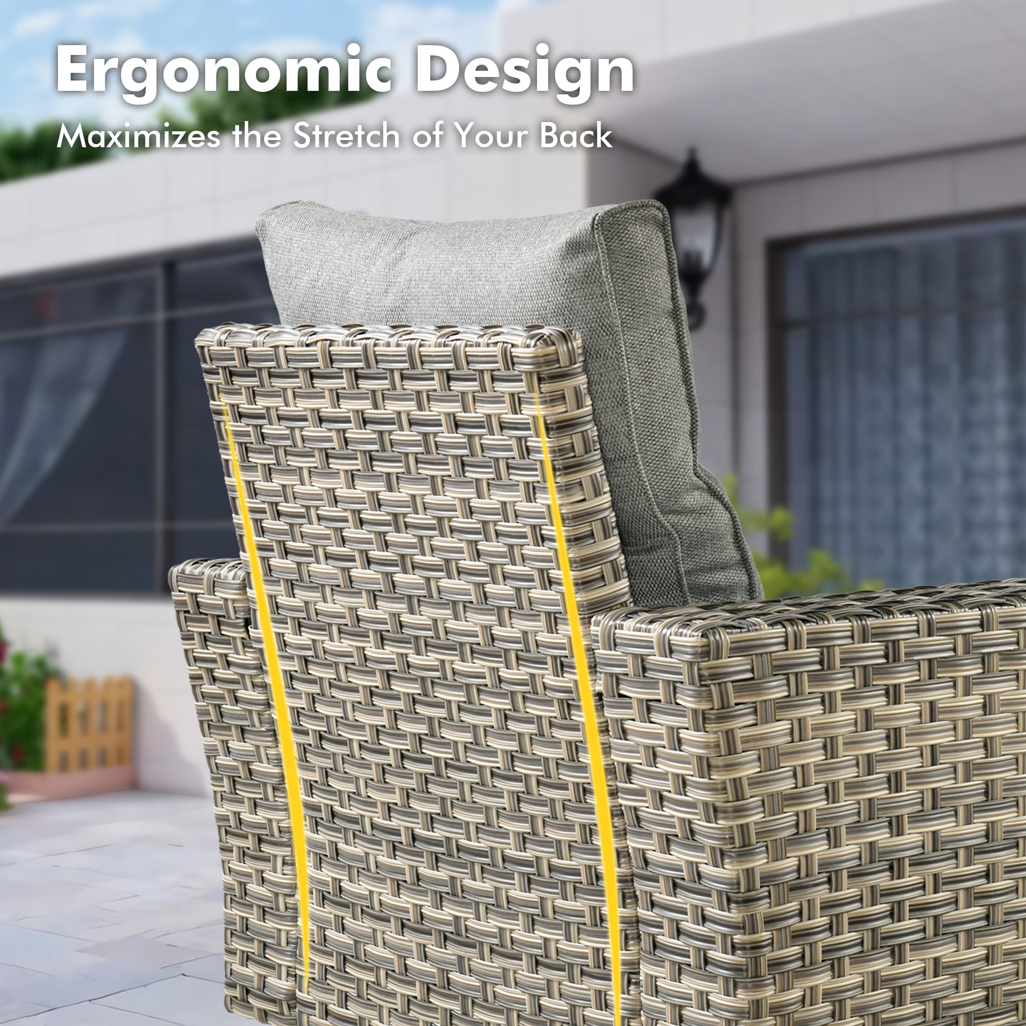 Ovios TS208Y Patio-Conversation-Sets - View #2