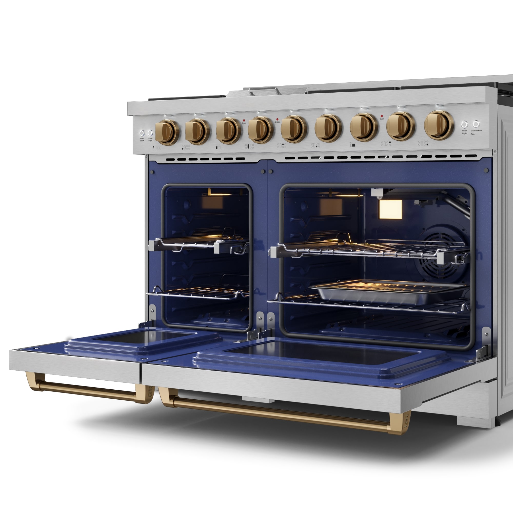 Thor Kitchen RSG48E-BRZ Double-Oven-Gas-Ranges - View #5