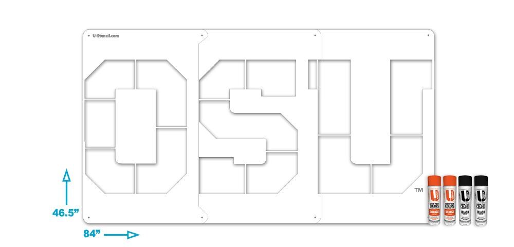 U-Stencil OSTOOS-002 Oregon State OSU Stencil Kit