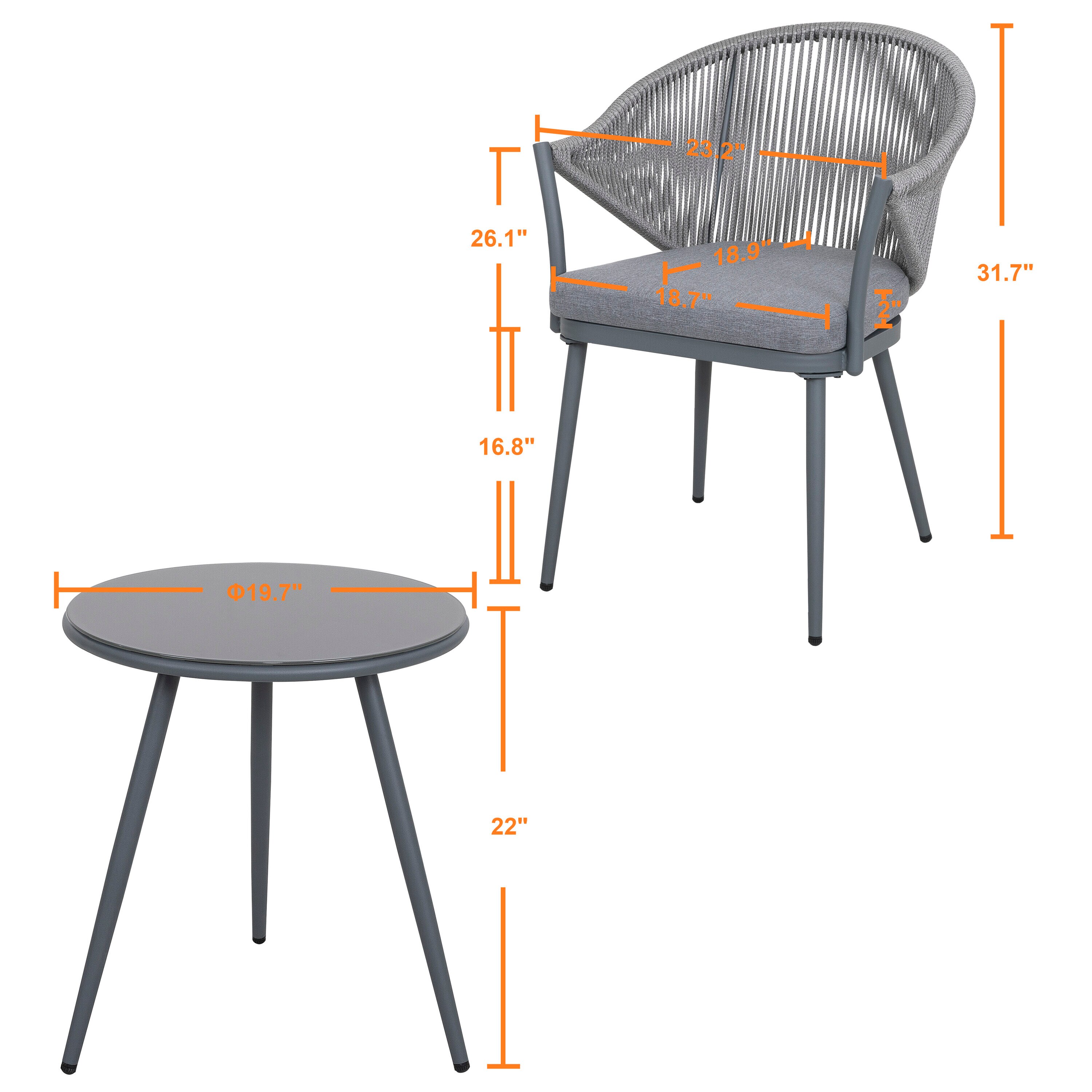 Nuu Garden SRS101-GR Patio-Dining-Sets - View #9