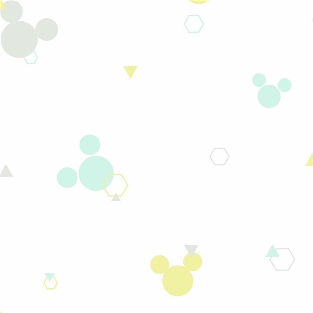 York Wallcoverings DI0928 Disney Kids Vol. 4 56-sq ft Green/Yellow Non-woven Polka Dot Unpasted Wallpaper