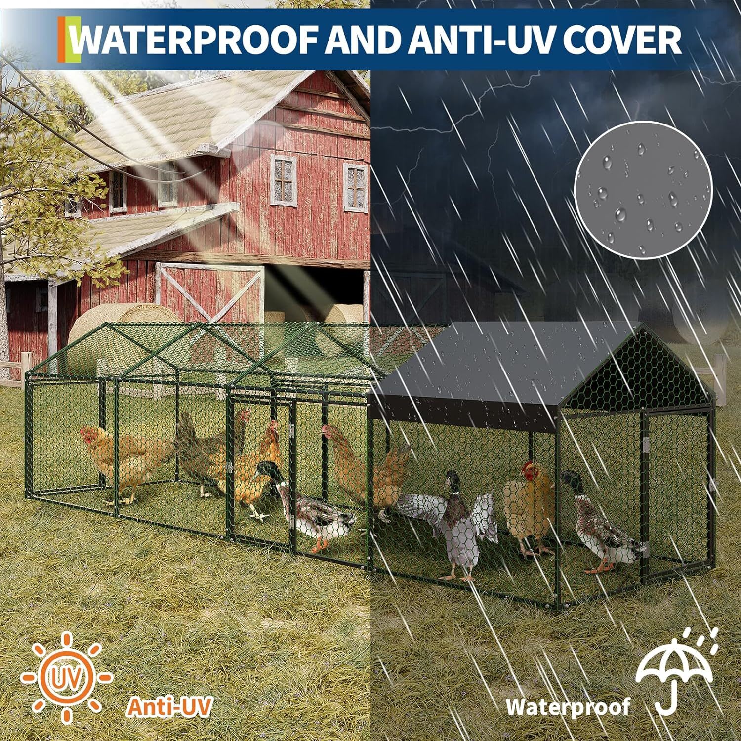 Qeetex GGL-PPG-33EVUAC4 Chicken-Coops-Rabbit-Hutches - View #4
