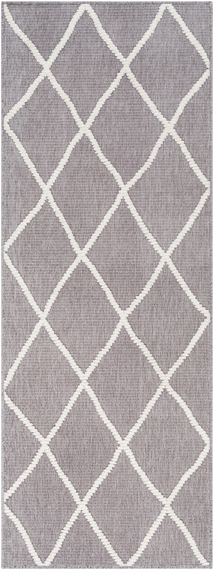 Livabliss LYA2304-2772 Lyna 3 x 8 (ft) Polypropylene Gray Rectangular Indoor Tribal Global Machine washable Runner rug