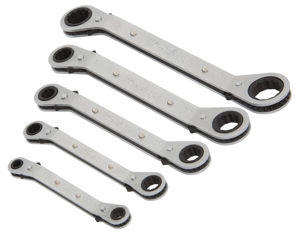 Kobalt 5-Piece Set Metric Ratchet Wrench in the Ratchet Wrenches & Sets ...