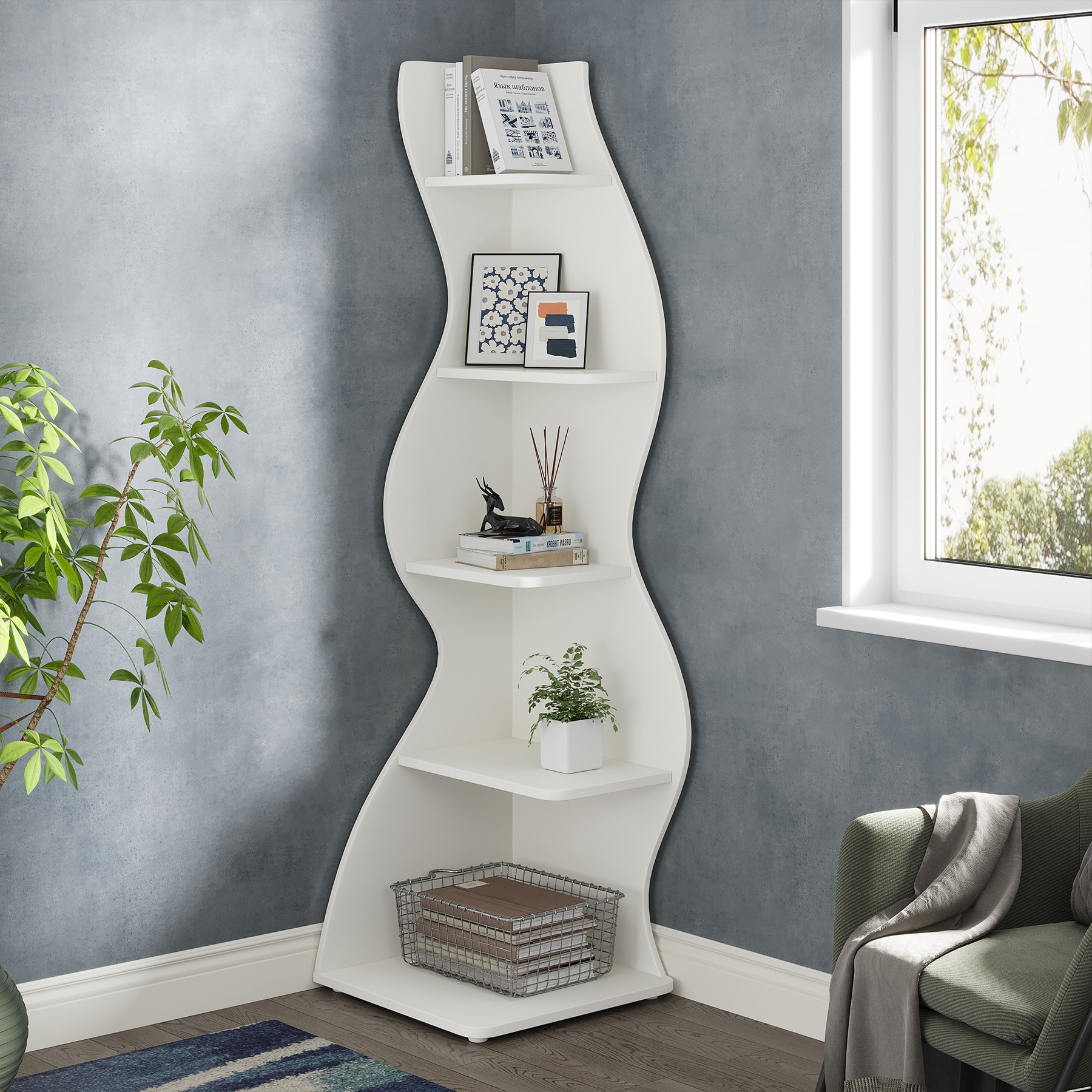 Tribesigns HOGA-J0124 bookcases - View #2