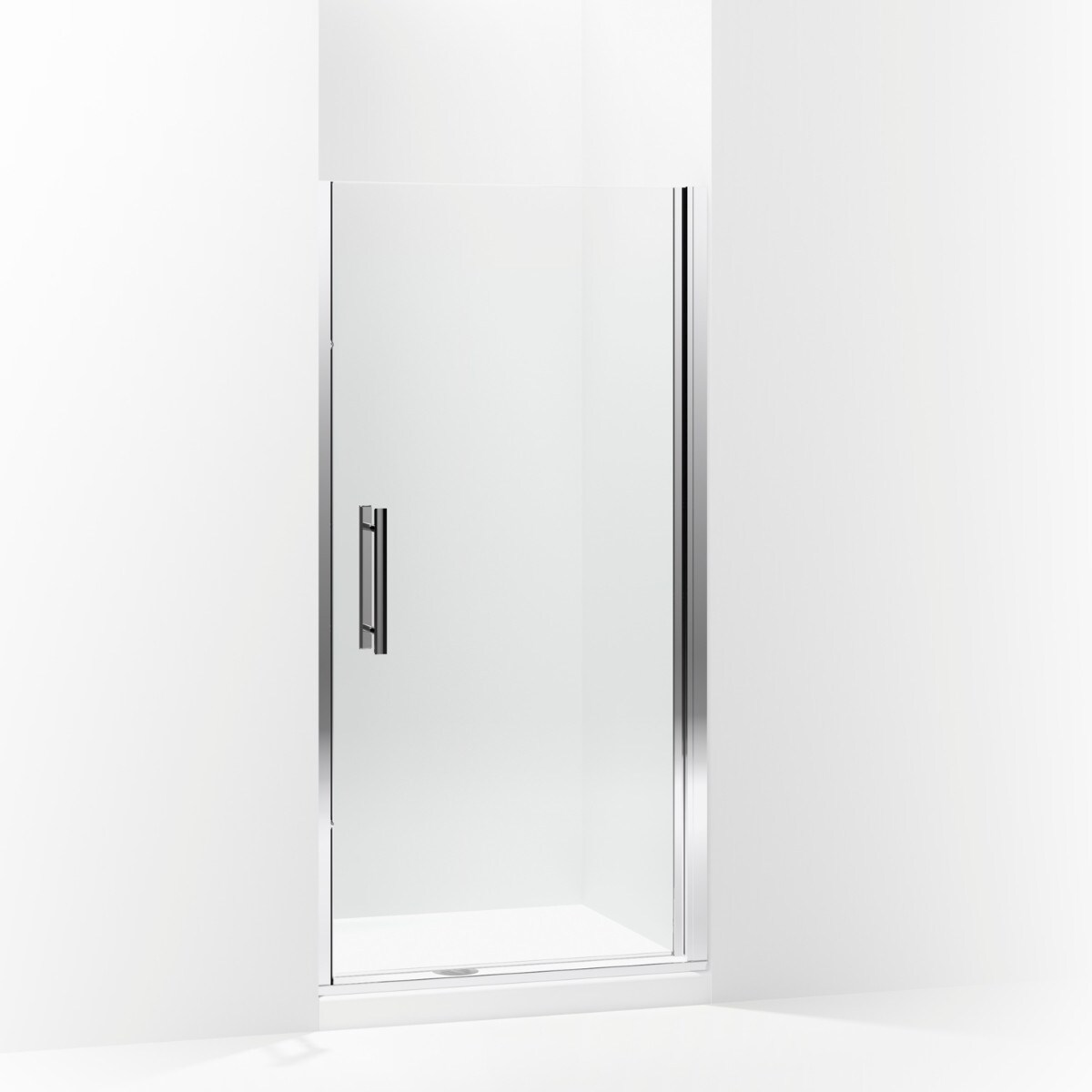 Finesse Peak Silver 34-in to 36-in x 67-in Frameless Pivot Shower Door | - Sterling 5699-36S-G05
