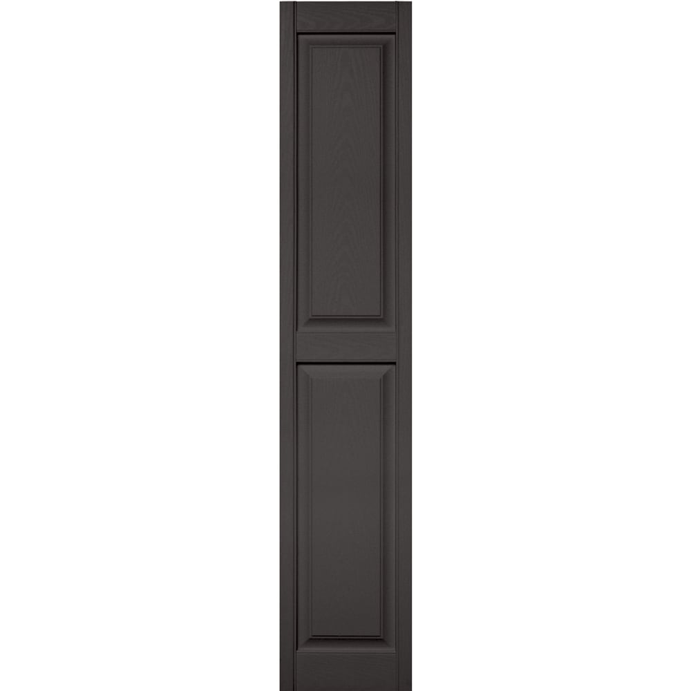 Vantage V4711475018 14.875-in W x 74.75-in H Charcoal Exterior Shutters