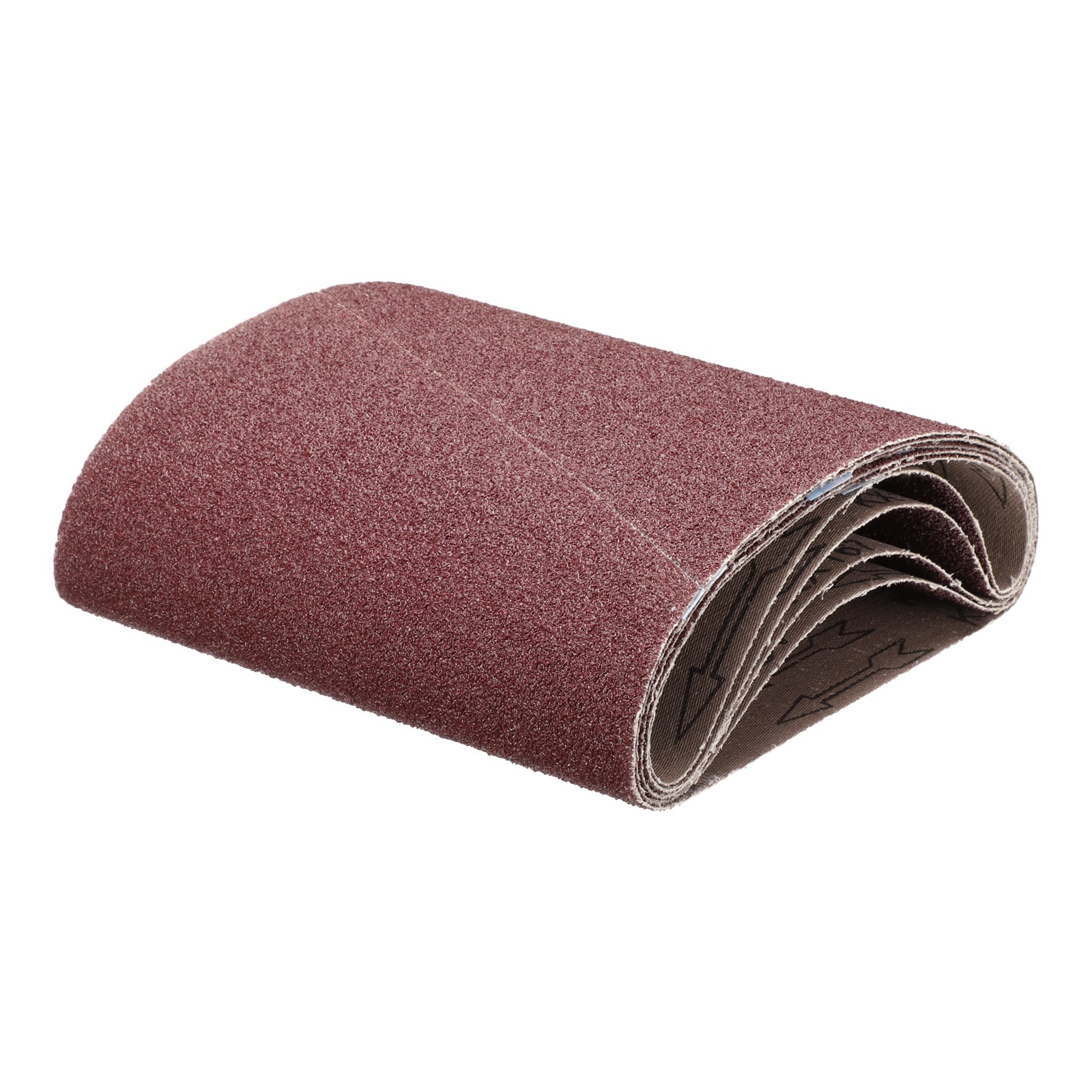 Unique Bargains 5pcs 8 Inch x 19 Inch Sanding Belts 36 Grits Aluminum Oxide Abrasive Belt Sander Paper Sanding Papers for Metal Wood Grinding Polishing Reddish Brown