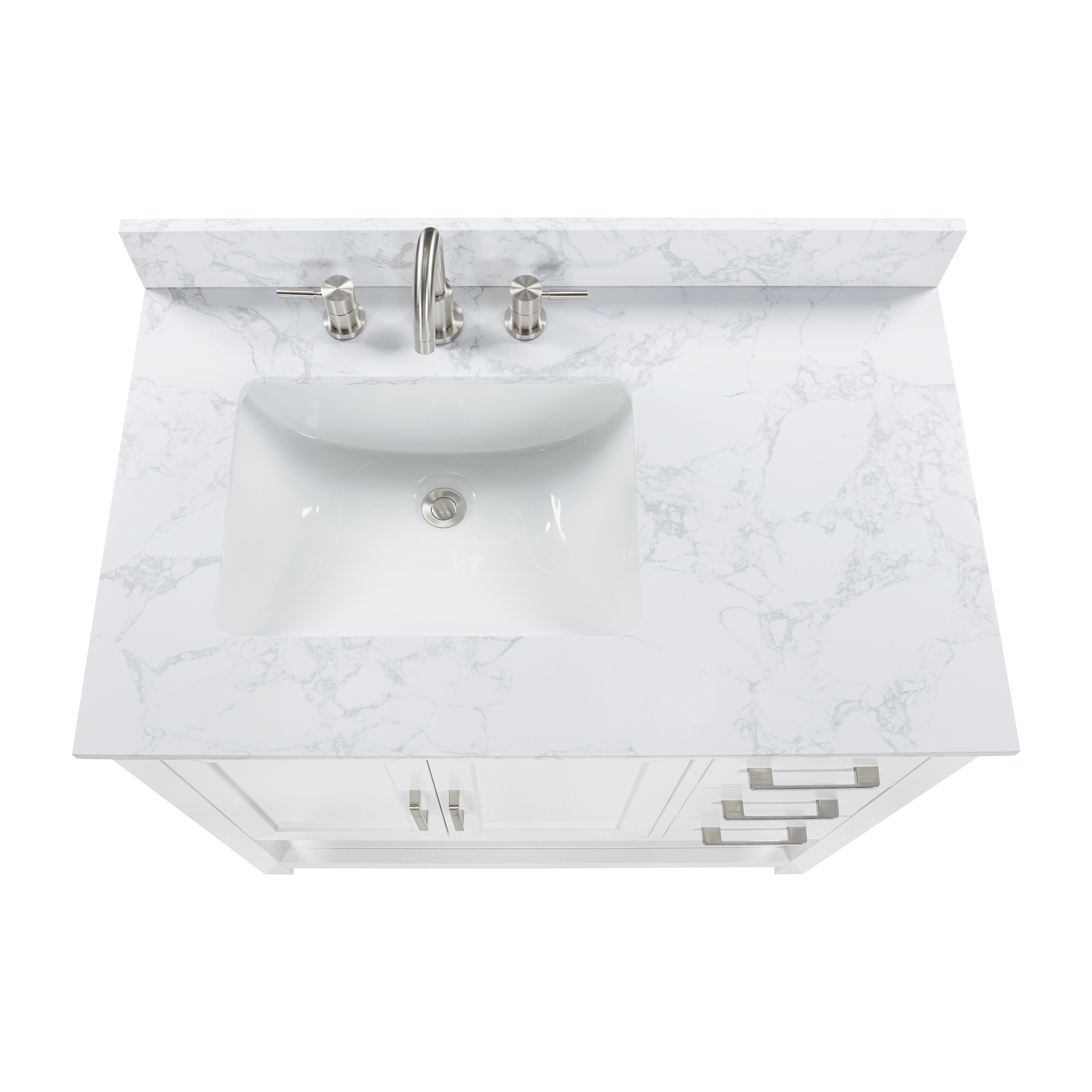 allen + roth L22090-VS36-WT Bath-Vanity-Combo - View #9