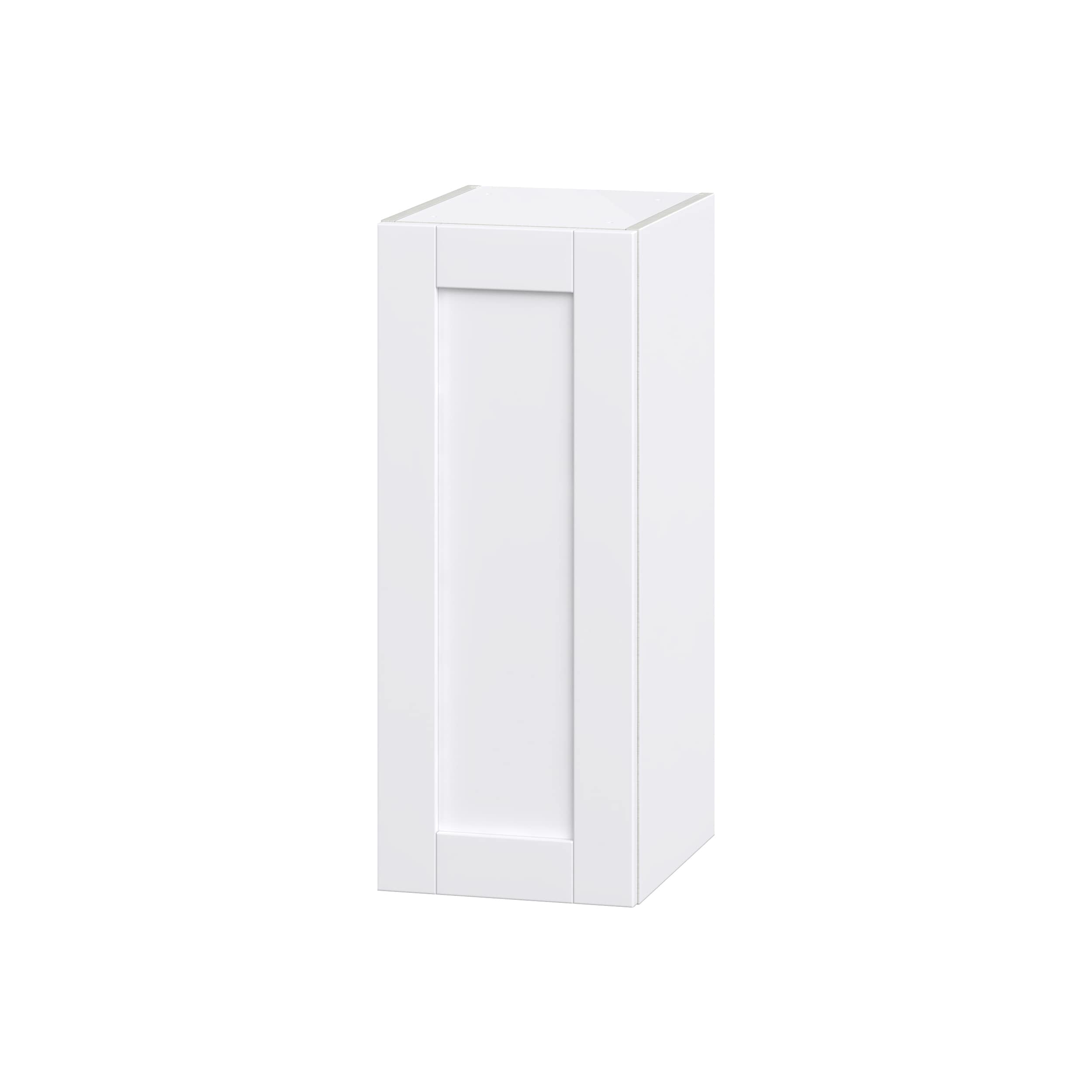 Hugo&Borg DSW1230(L/R)-RM Rosemont 12-in W x 30-in H x 14-in D Glacier White Wall Fully assembled Cabinet (Flat Panel Shaker)