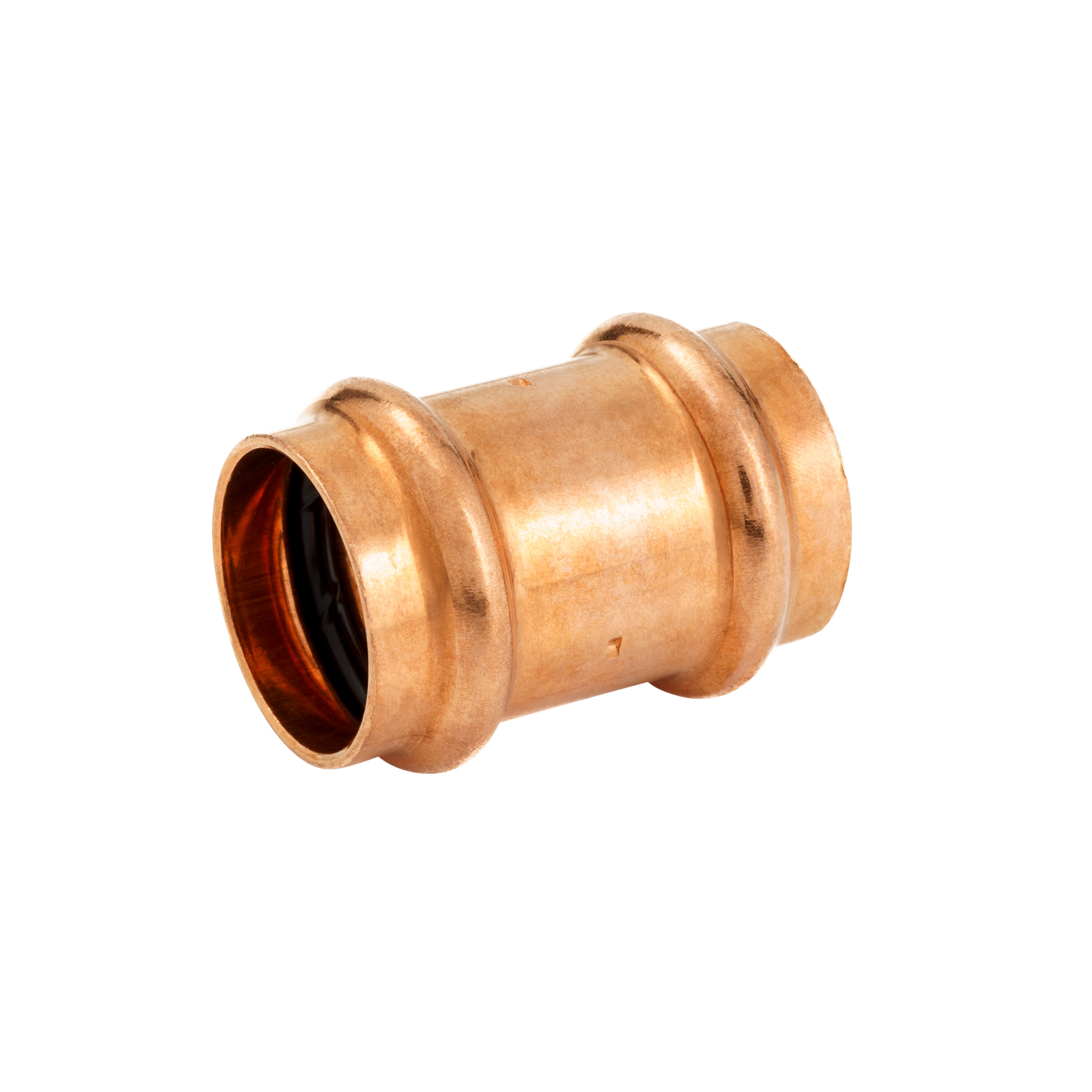 Streamline 1-in Copper Press Staked Stop Coupling in the Copper Pipe ...