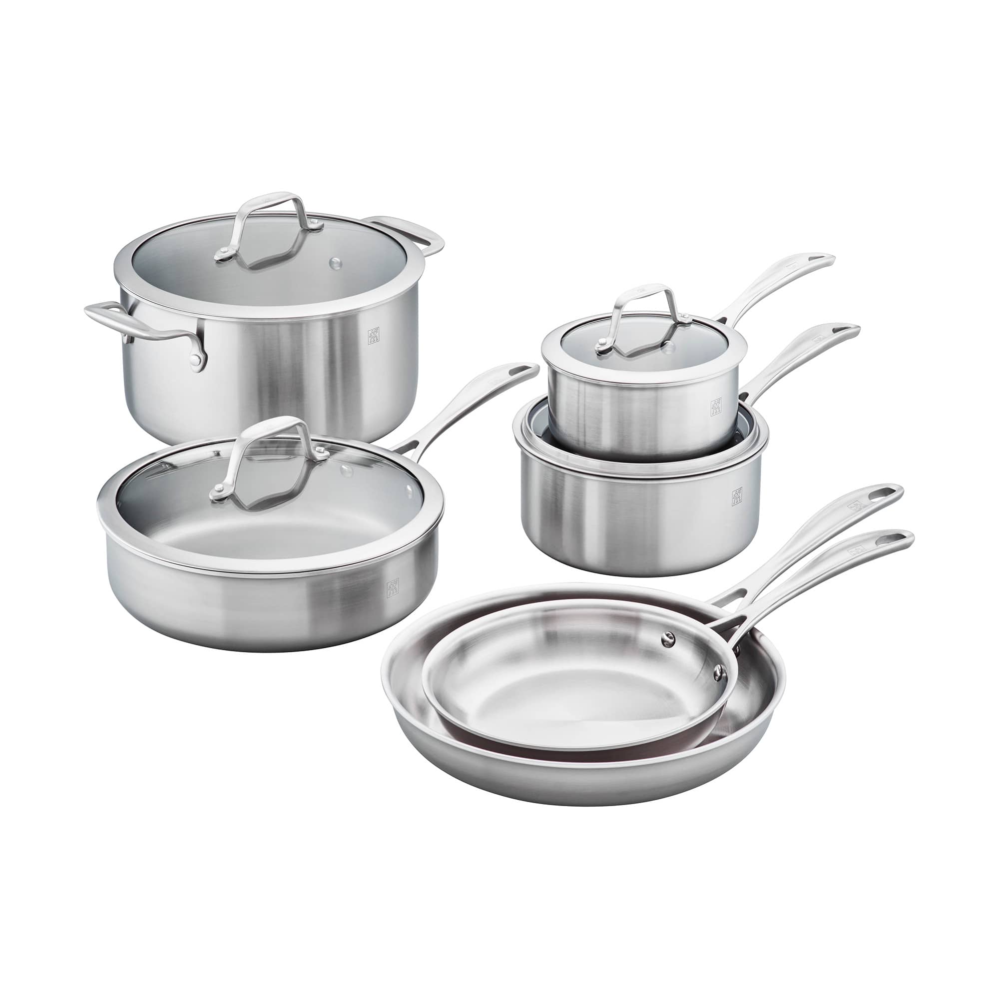 Zwilling Spirit 3-ply 10-pc Stainless Steel Cookware Set #64090-001