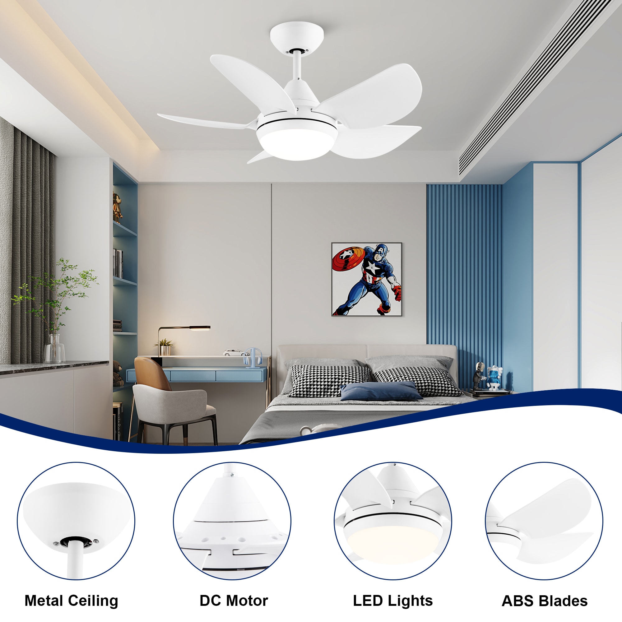 YUHAO LSAC1086WH302 Ceiling-Fans - View #4