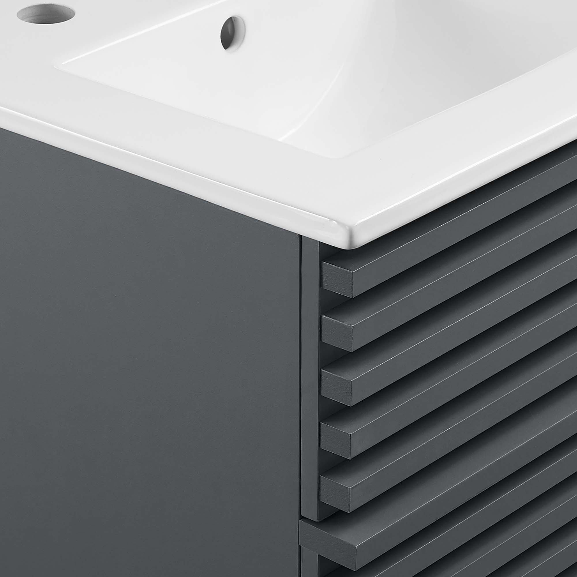 Modway EEI-5419-GRY-WHI Bath-Vanity-Combo - View #4