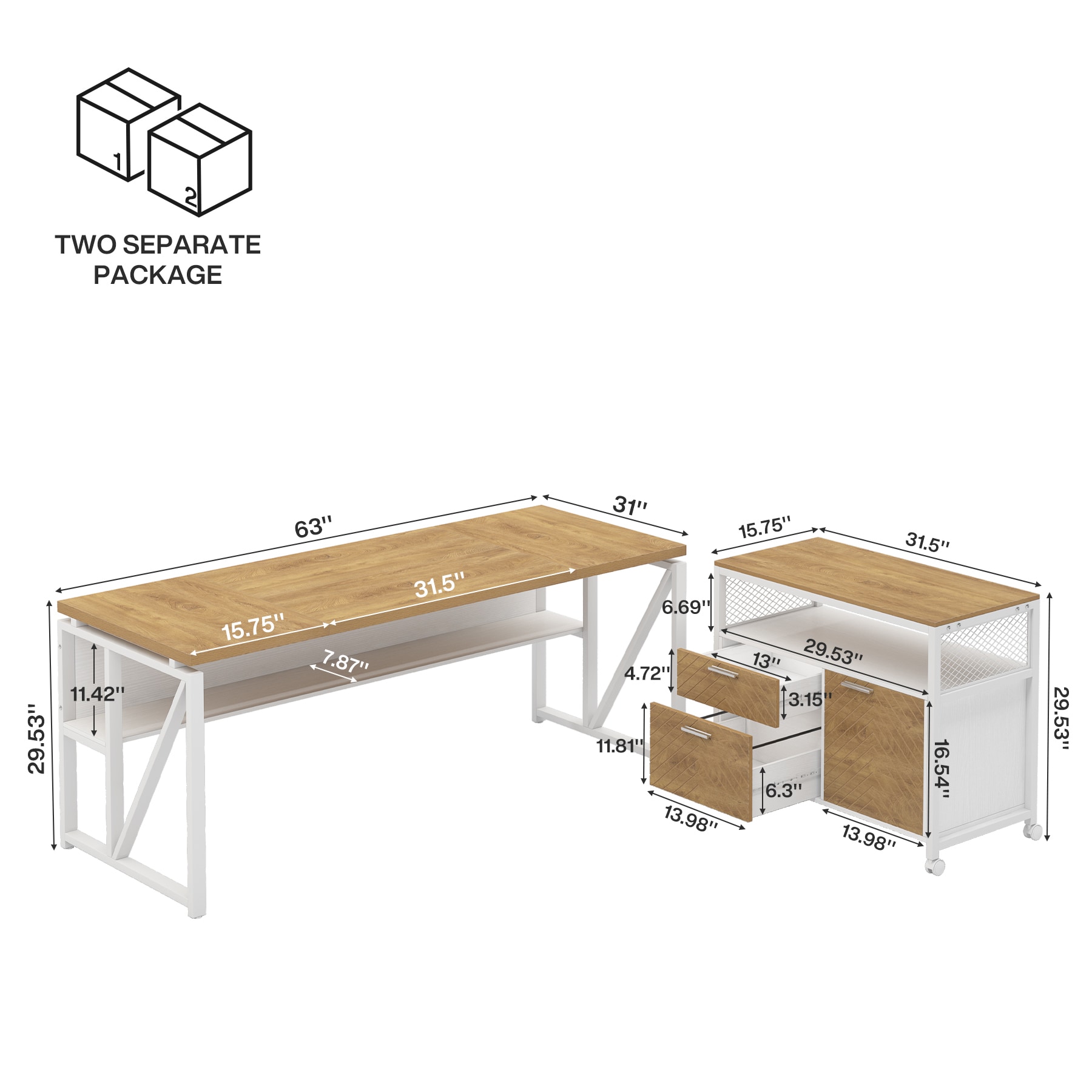 Tribesigns LWOYJL-1231YY desks - View #4