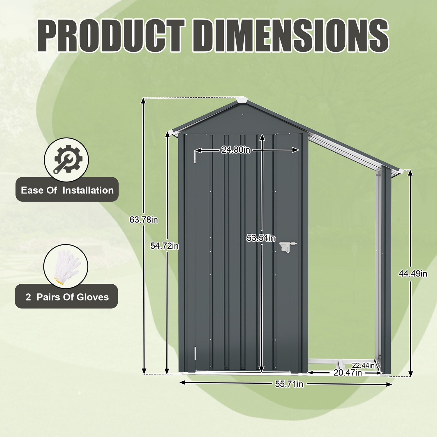 GZMR GR-GT48GR Metal-Storage-Buildings-Sheds - View #7