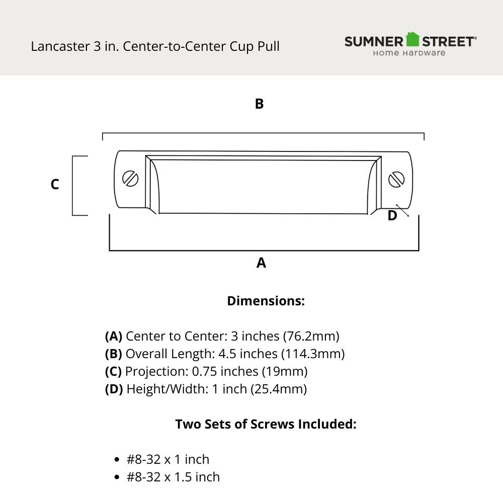 Sumner Street Home Hardware RL060308 Cabinet-Pulls - View #4