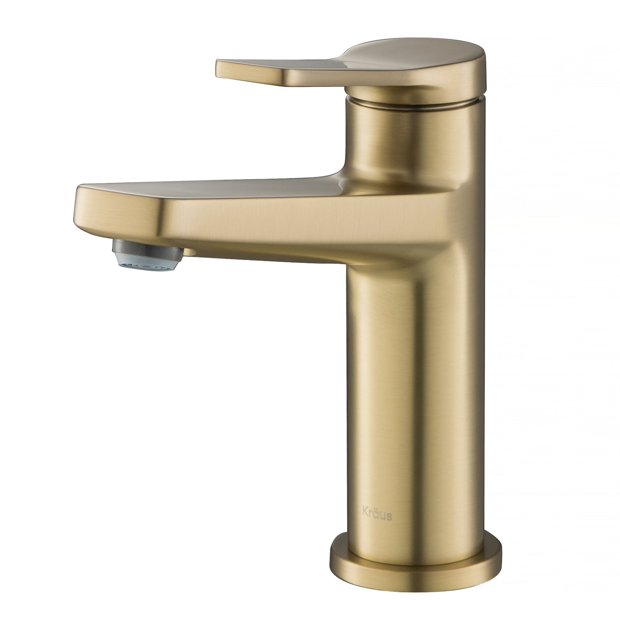 Brushed Gold Stainless Steel Single Handle Bathroom Faucet Set