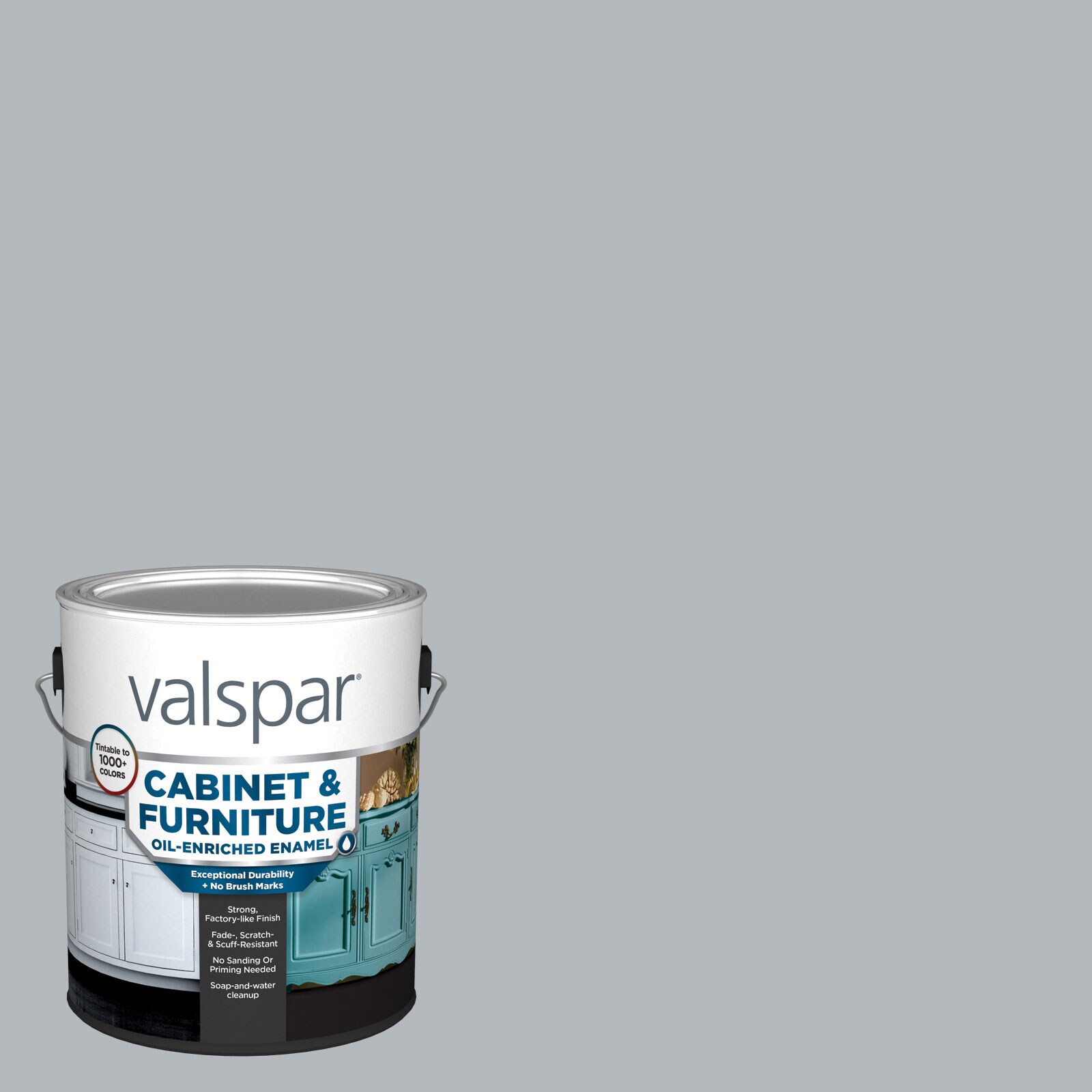 Valspar SW7663-740159 Cabinet and Furniture Semi-gloss Monorail Silver SW7663 Enamel ( 1-gallon )