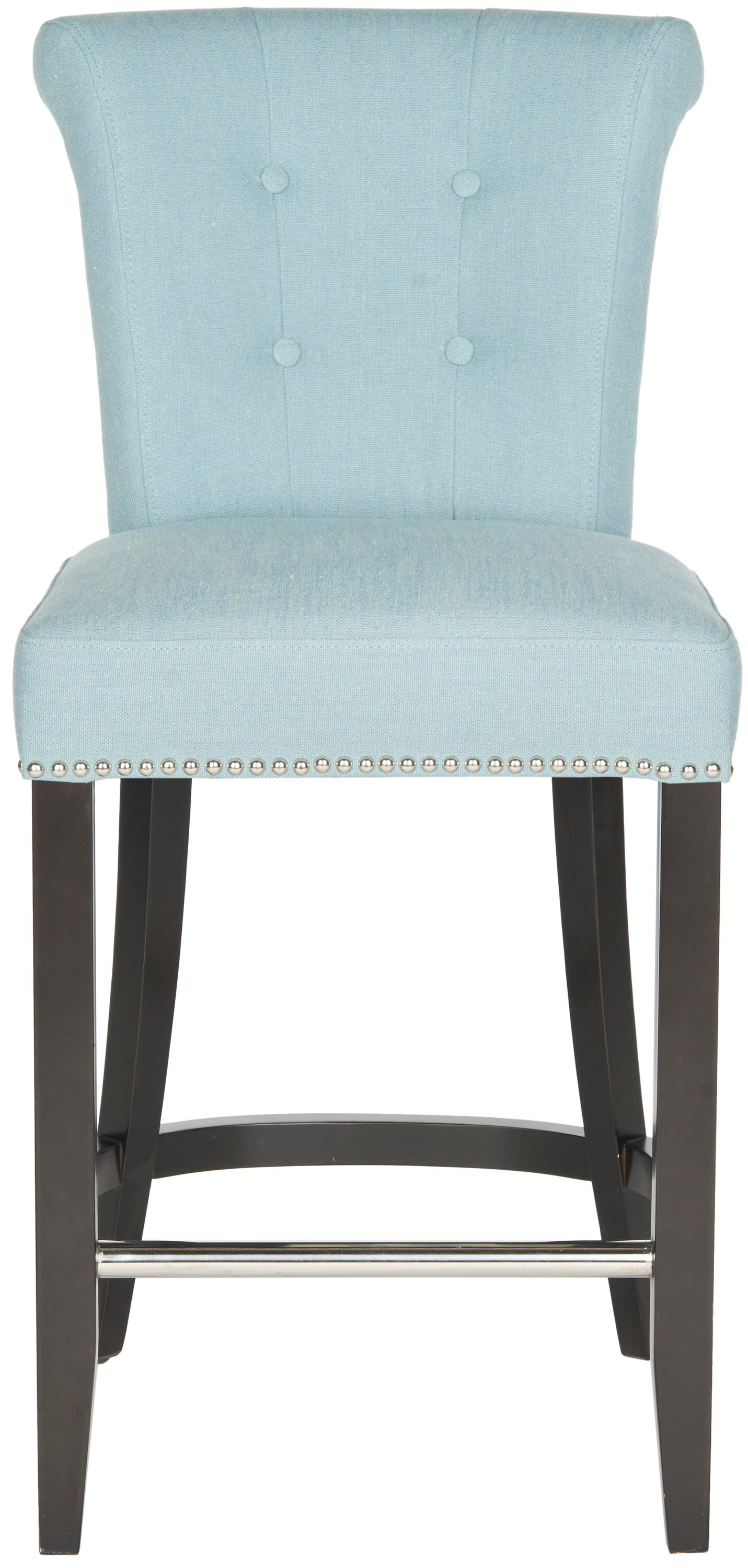 Safavieh Addo Ring Counter Stool Sky Blue 25.7 in H Counter height