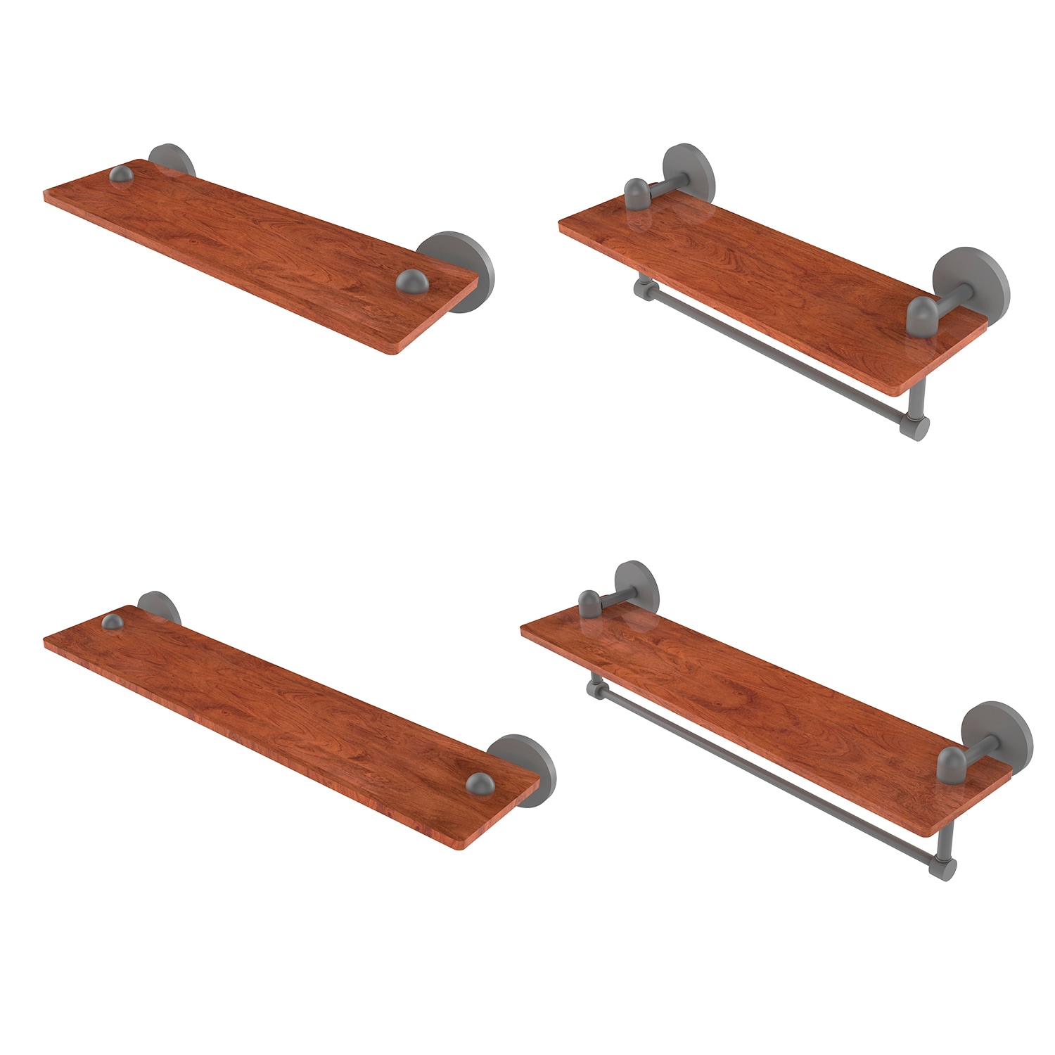 Allied Brass TA-1TB-16-IRW-GYM Bathroom-Shelves - View #3