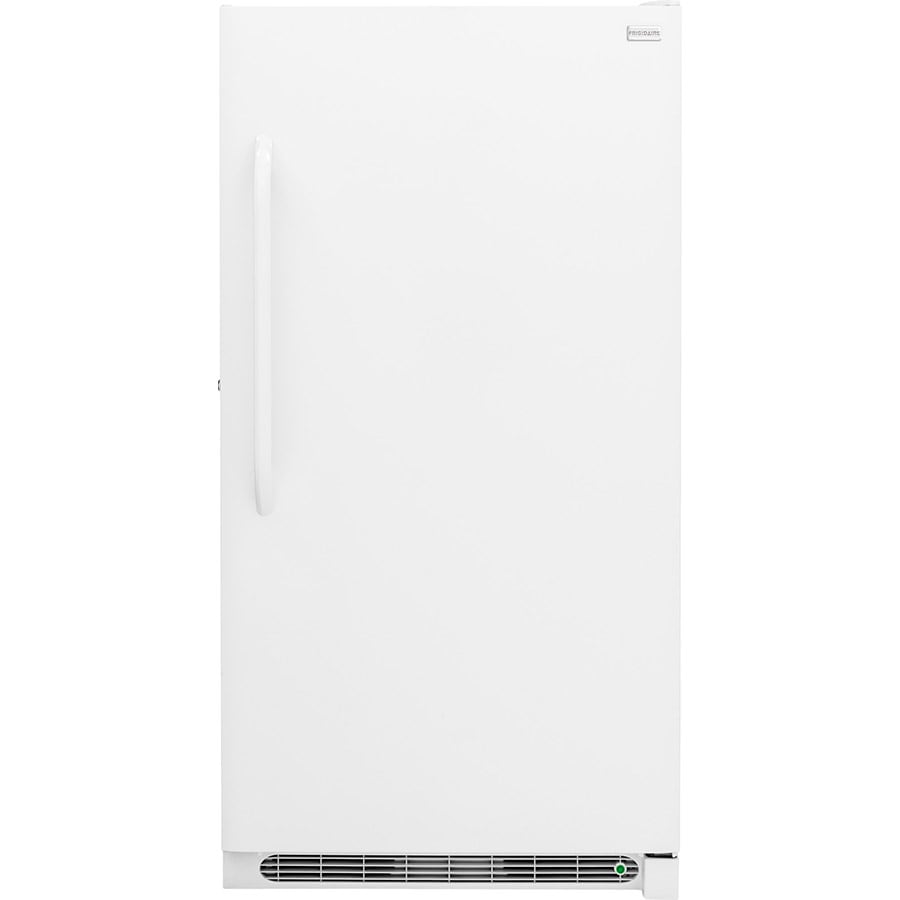 Frigidaire FFFU16F2VW 28 Upright Freezer with 15.5 Cu. ft. Capacity, Power Outage Assurance, EvenTemp Cooling System and Door Ajar Alarm in White