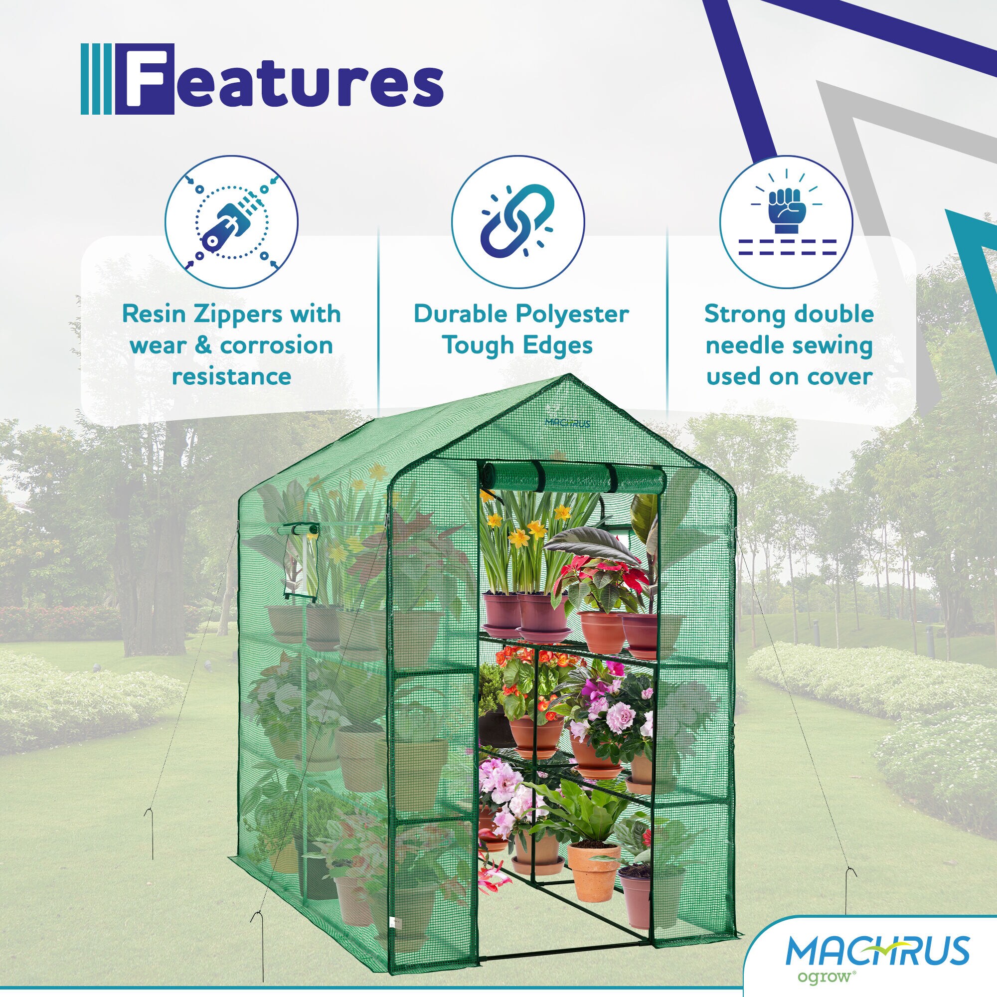 Ogrow OG4979-2T8 greenhouses - View #2