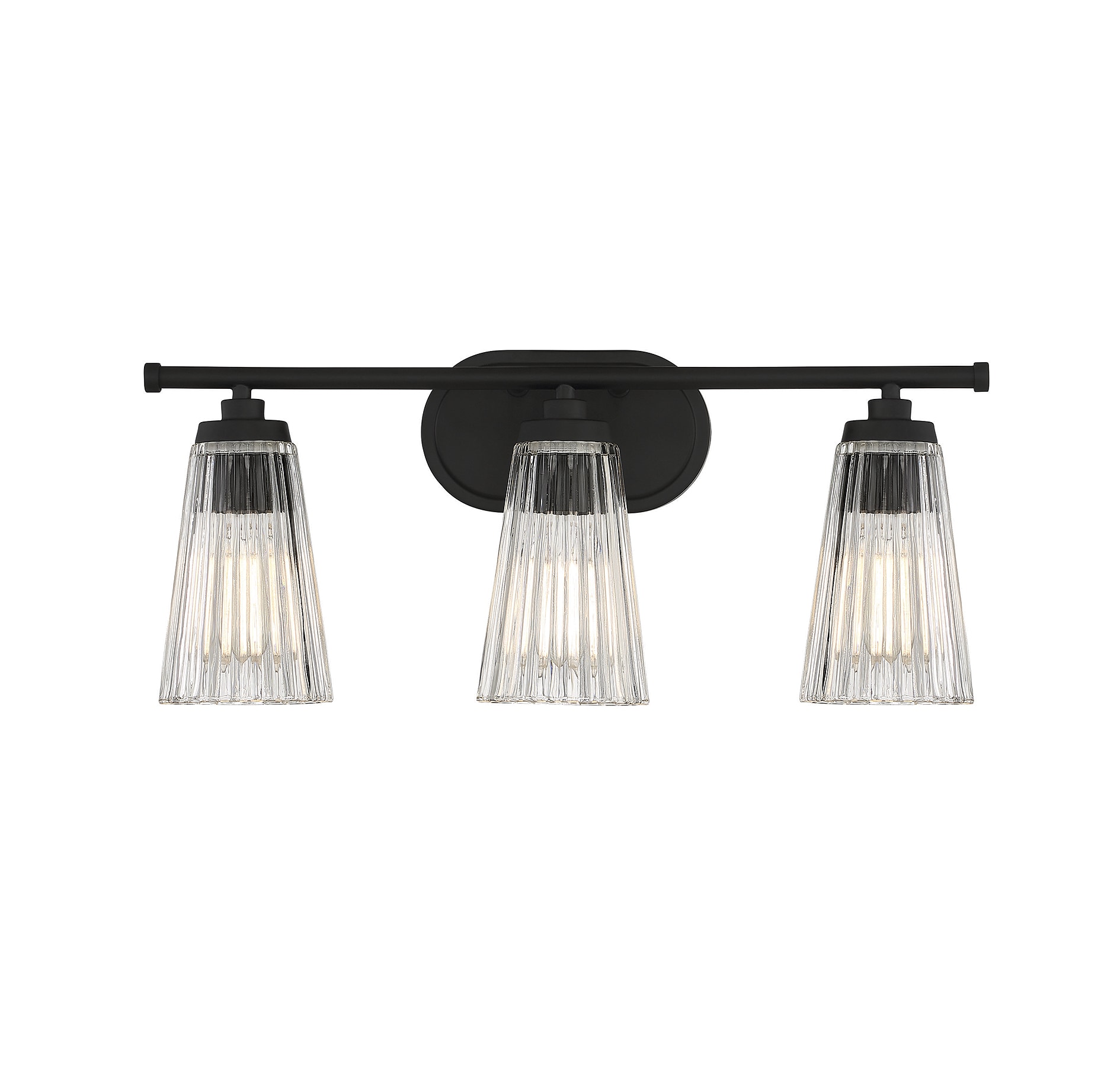 Savoy House Essentials 8-1745-3-BK Chantilly 22-in 3 -Light Matte Black Traditional Vanity light