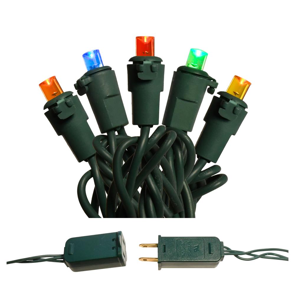 LumaBase 38601 15.5-Feet Plug-in Multicolor Indoor/Outdoor String Light with 70 Multicolor -Light LED