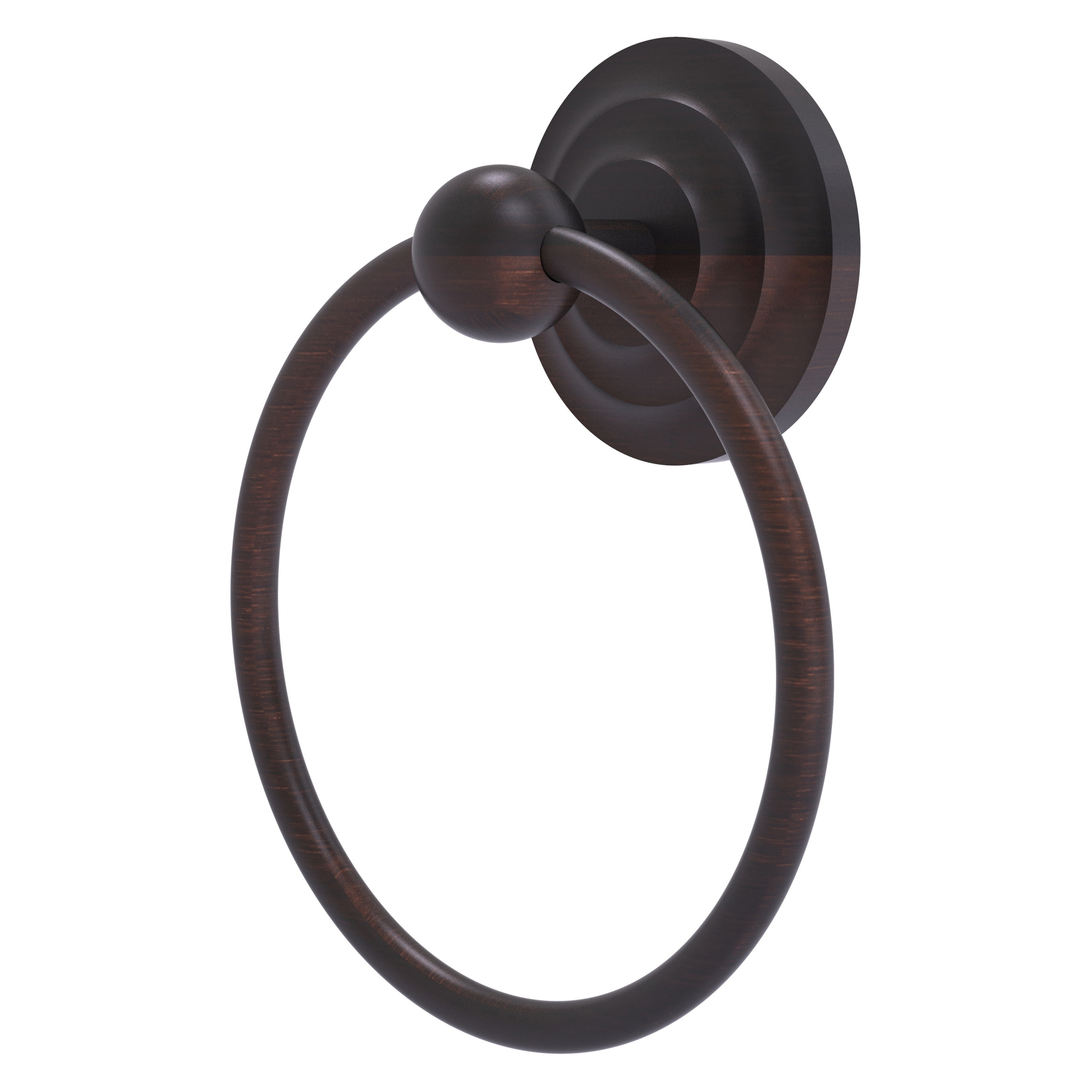 Allied Brass QN-16-VB Que New Venetian Bronze Wall mount Single Towel Ring