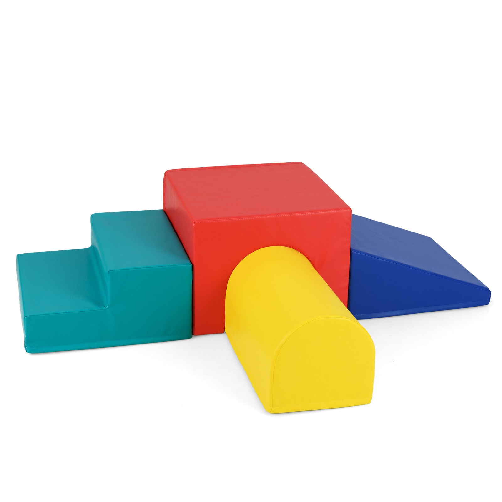 SUGIFT Climb and Crawl Foam Block Play Set for Infant Baby ASTM CPSIA Compliant - Red