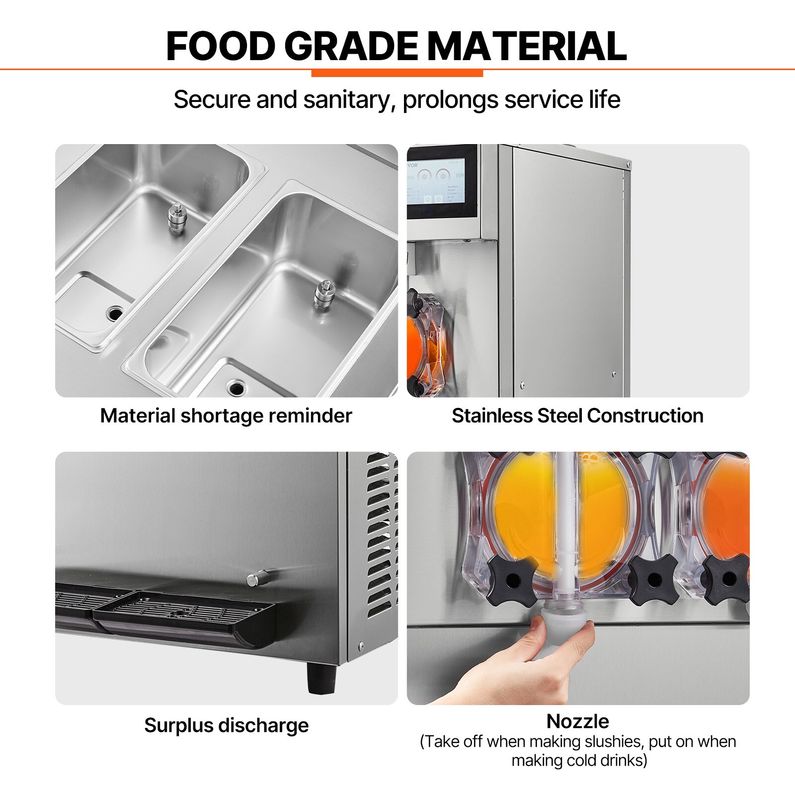 VEVOR FB8L4L22000W2RDAFV1 Frozen-Drink-Makers - View #6