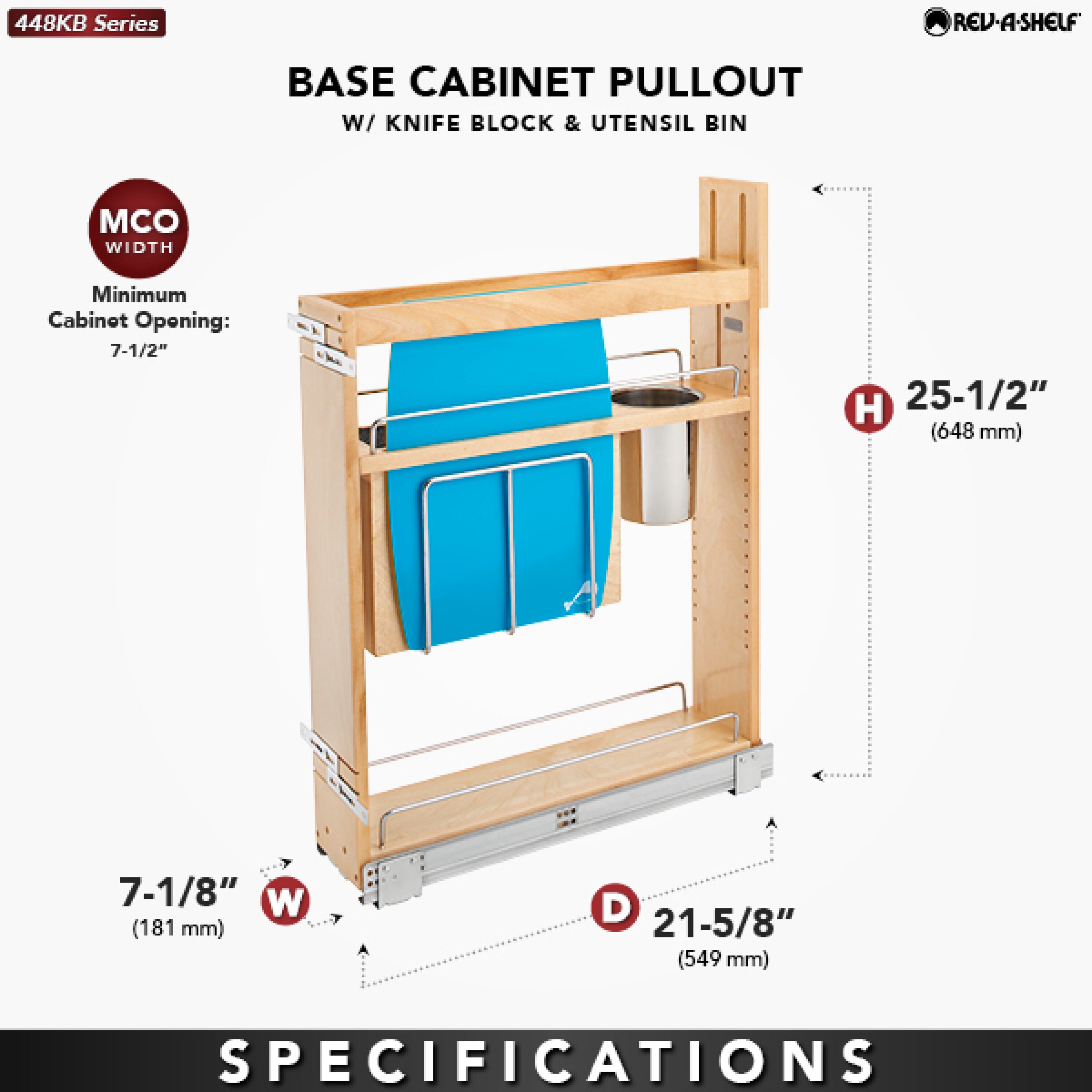 Rev-A-Shelf 448KB-BCSC-6C Pull-Out-Cabinet-Baskets - View #3