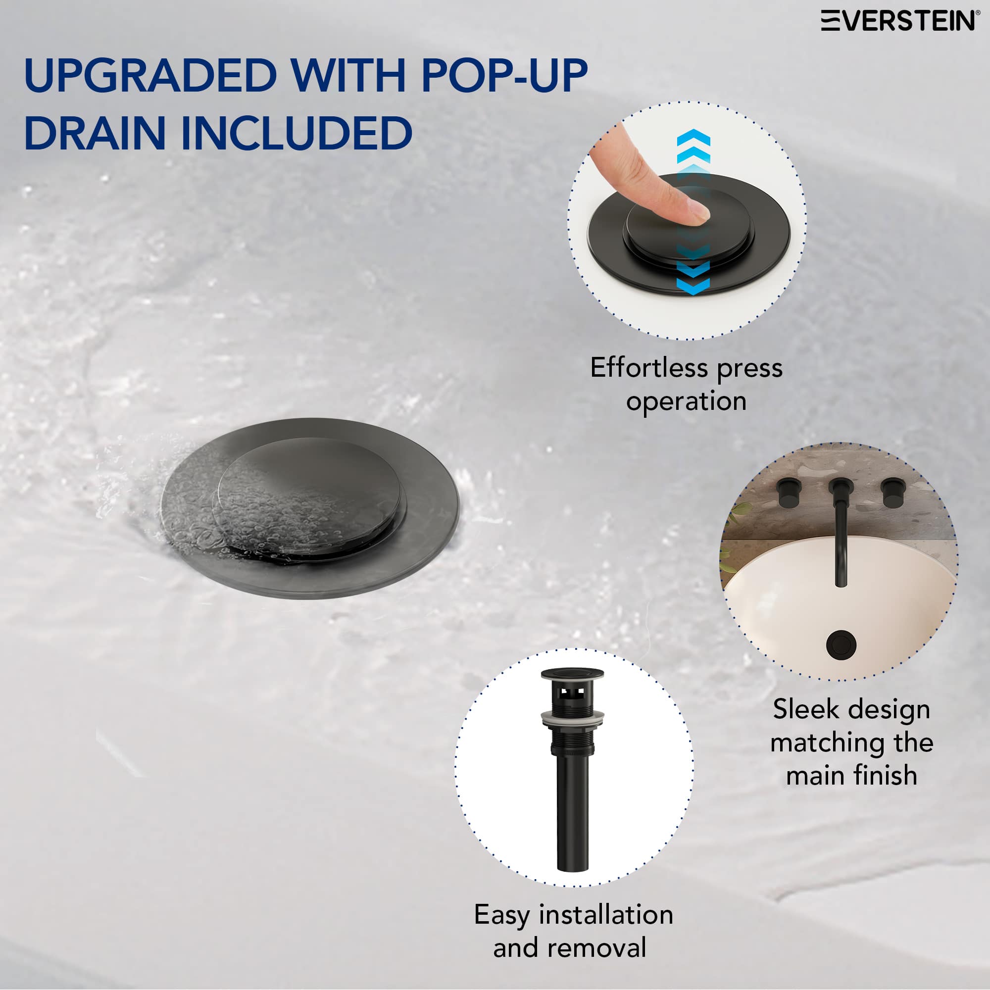 EVERSTEIN SFS-1150-BK Lavatory-Faucets - View #11