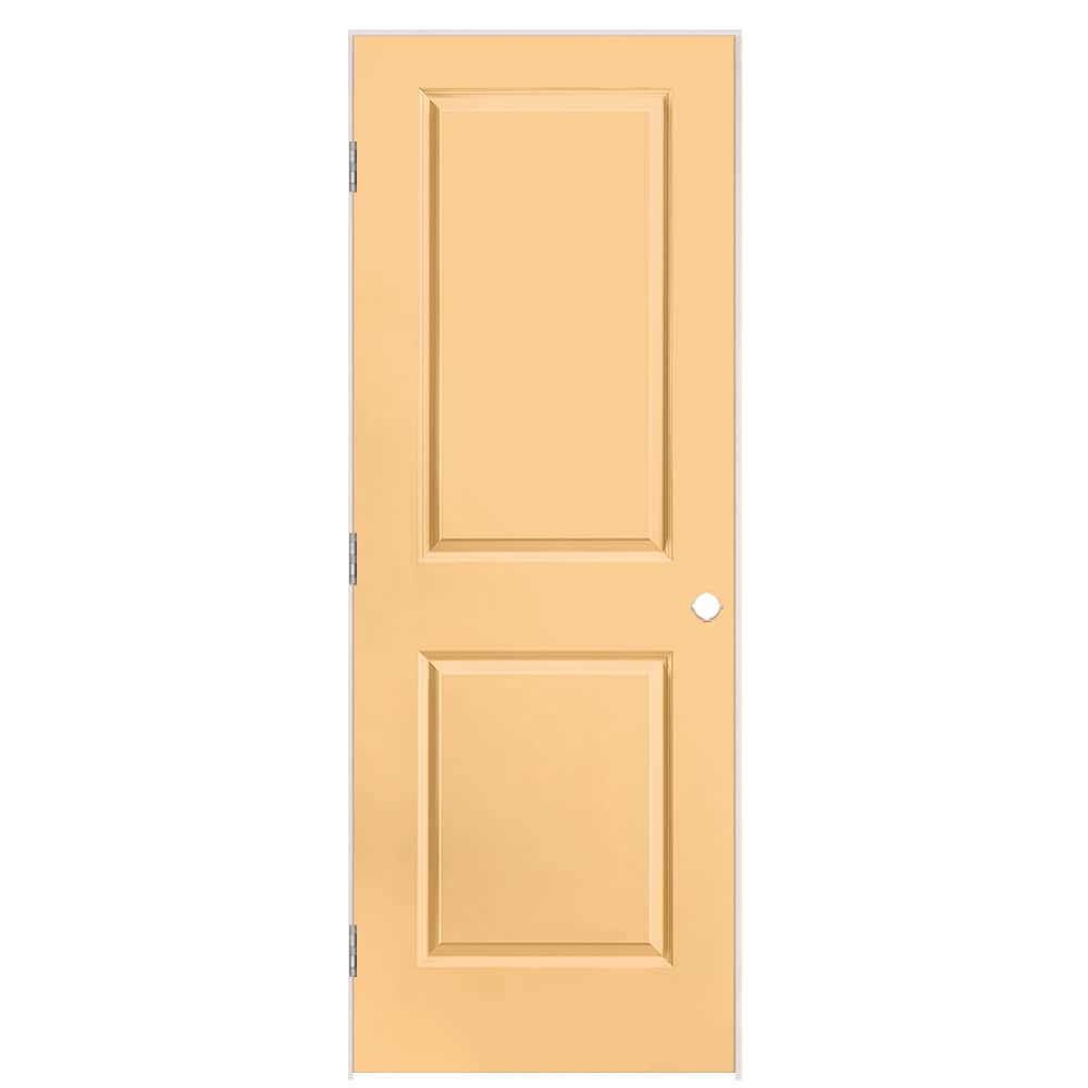 Masonite 1316112 30-in x 80-in Marigold Solid core 2-panel square Right hand Smooth Prefinished Molded composite Flat Jamb Single Prehung Interior Door