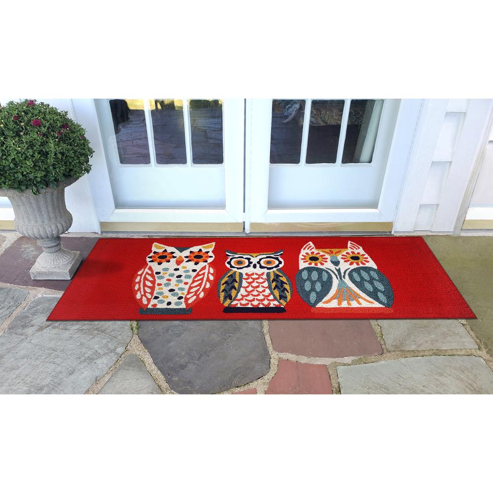 Liora Manne 2-ft x 3-ft Neutral Rectangular Indoor or Outdoor Decorative Winter  Door Mat in the Mats department at