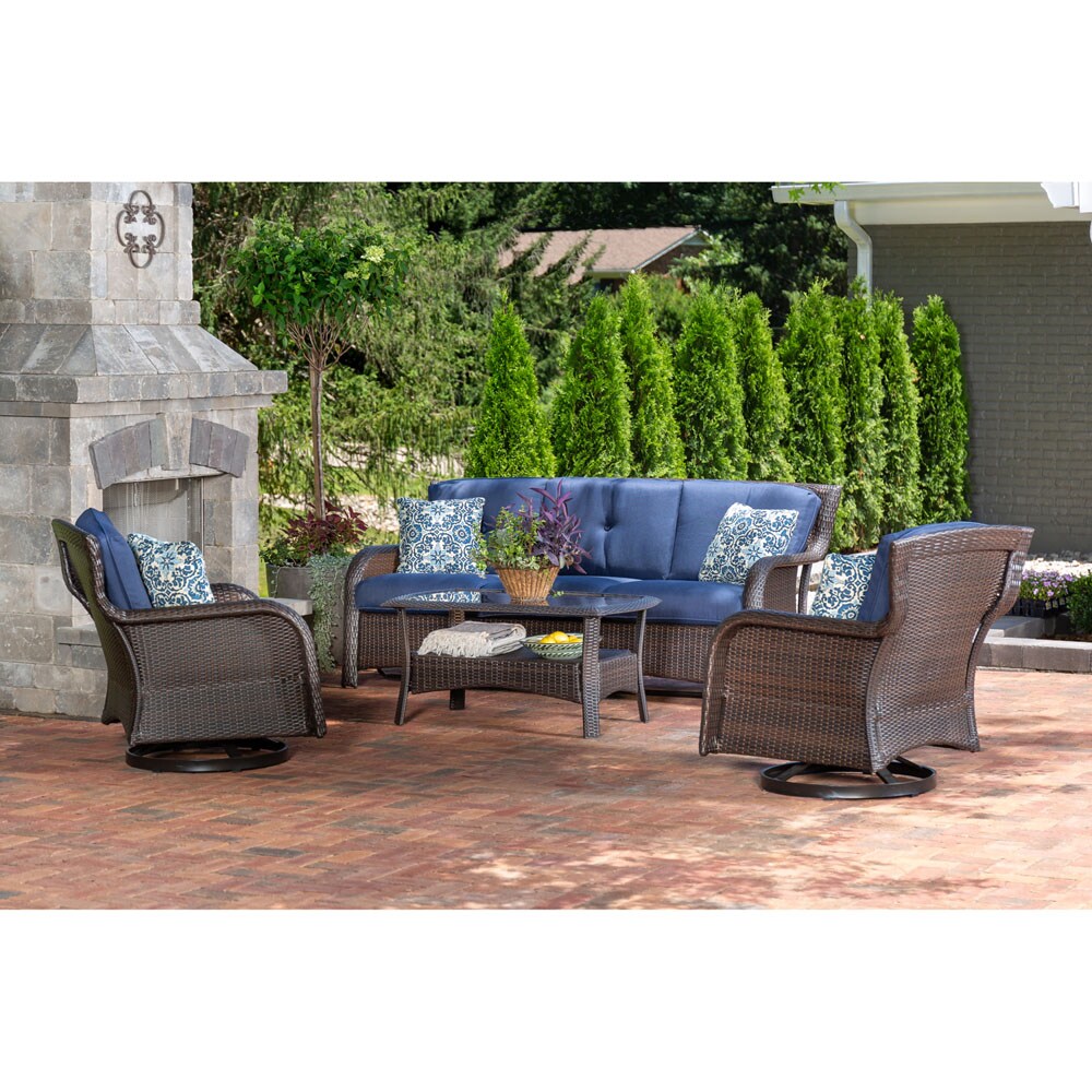 Hanover STRATH4PCSW-S-NVY Patio-Conversation-Sets - View #10