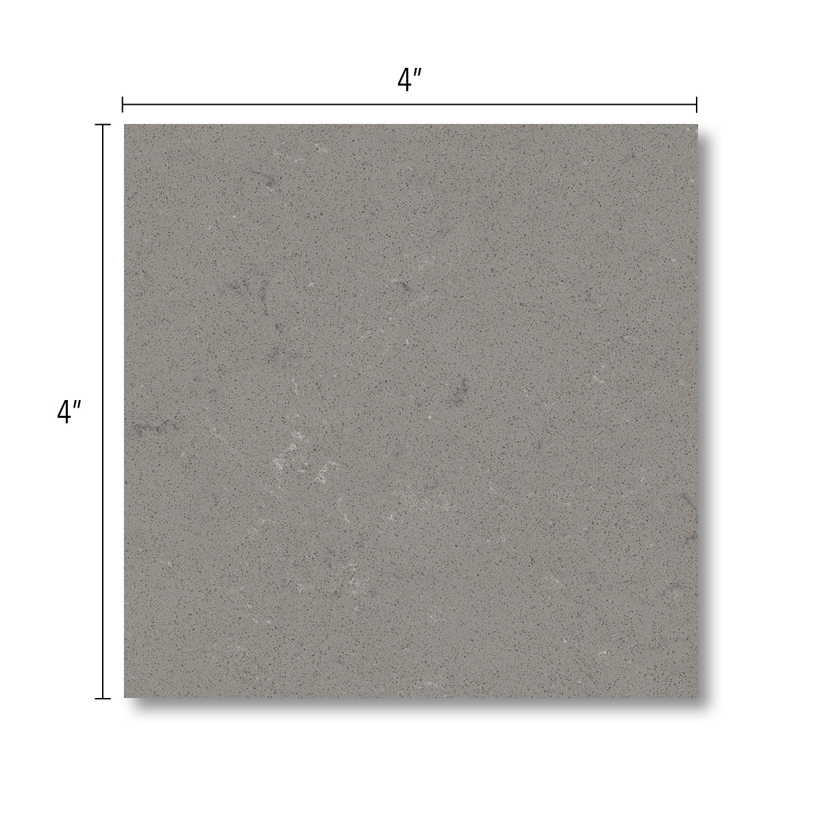 Allen + Roth Alloy Quartz Gray Kitchen Countertop Sample (4-in x 4-in) | 331208-CS