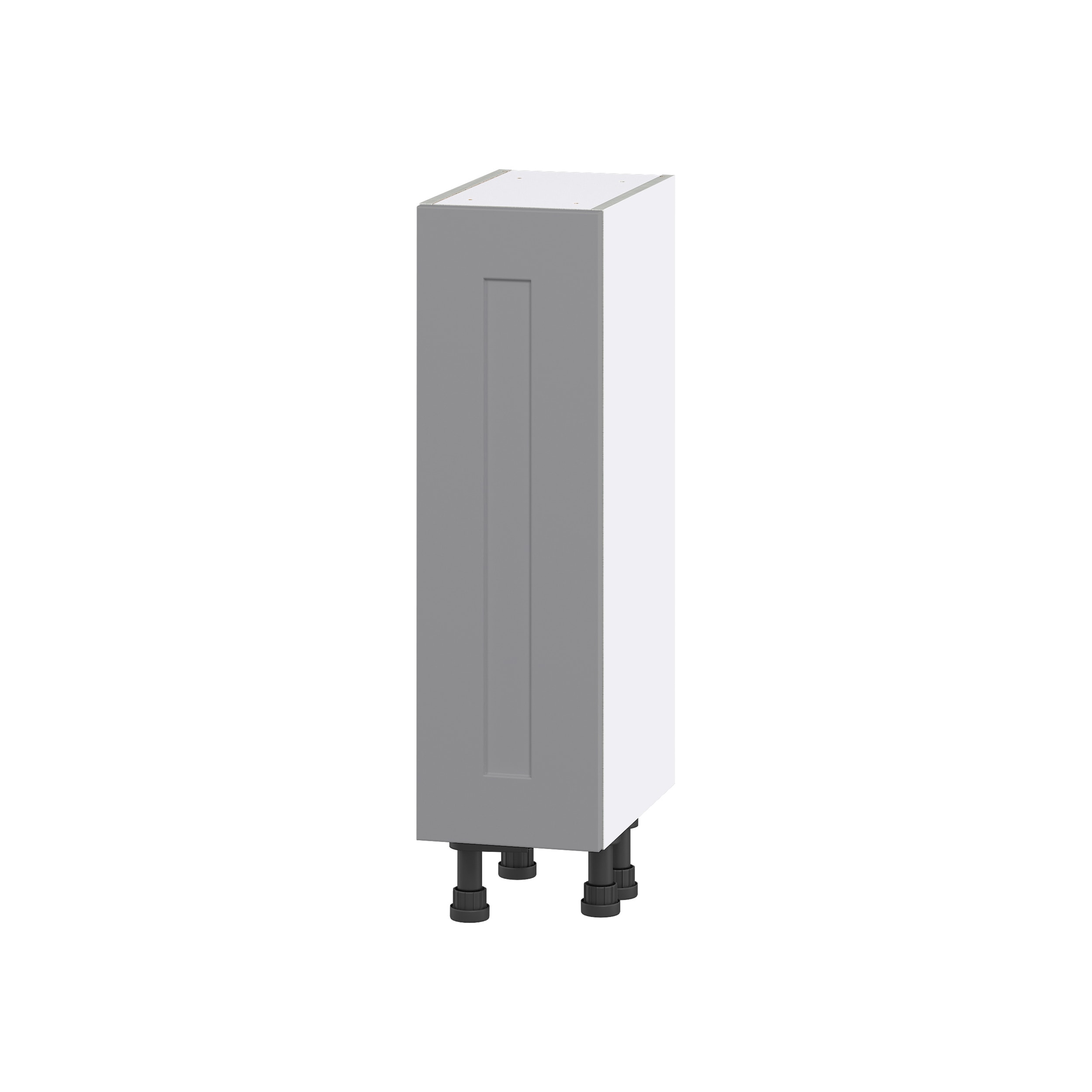 Hugo&Borg DSB914FH(L/R)-BM Beaumont 9-in W x 34.5-in H x 14-in D Slate Gray Base Fully assembled Cabinet (Flat Panel Shaker)