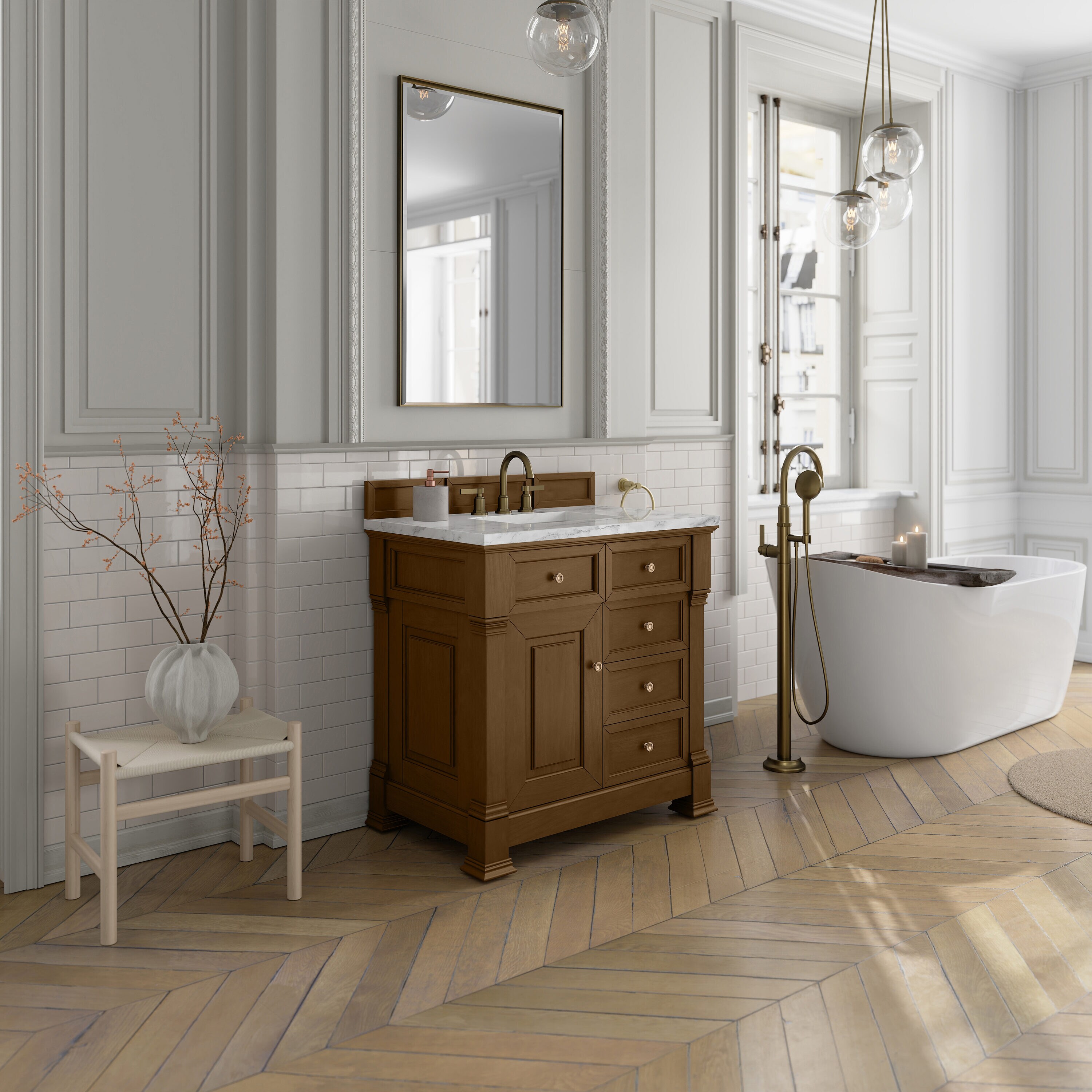 James Martin Vanities 547-V36-HNO-3CAR Bath-Vanity-Combo - View #4