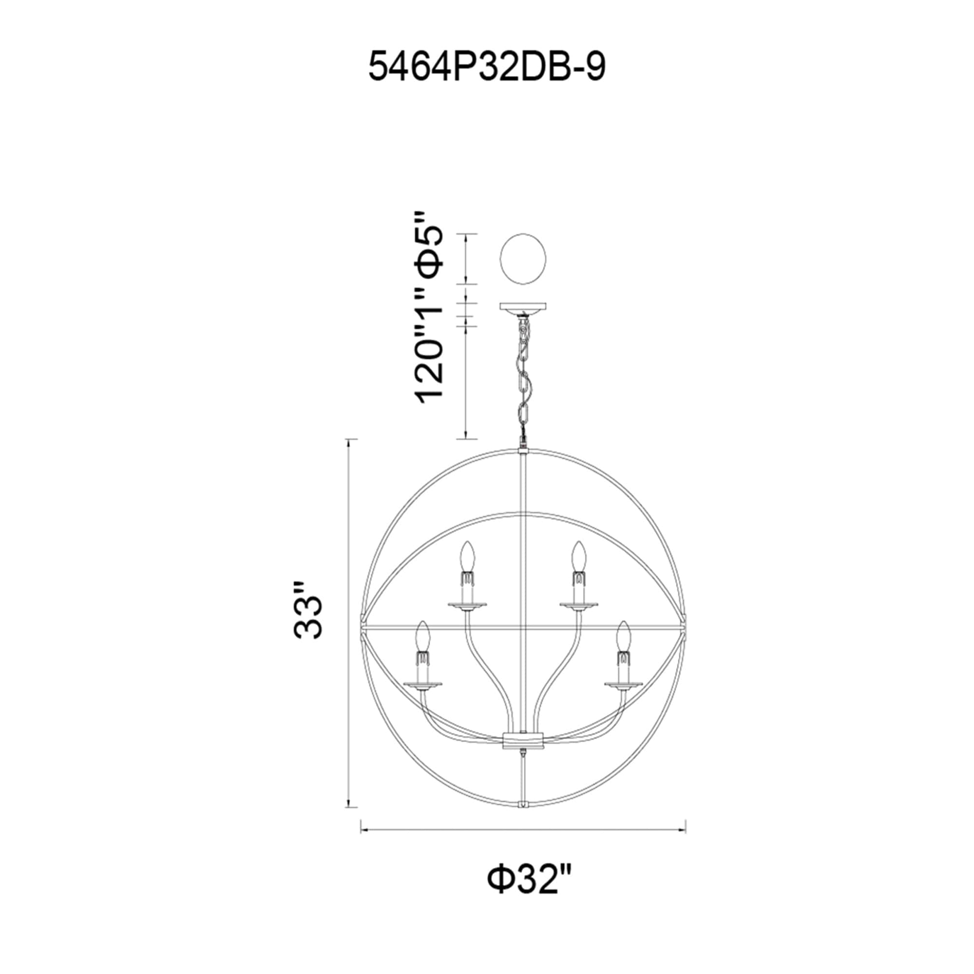 CWI Lighting 5464P32DB-9 b090015 - View #8