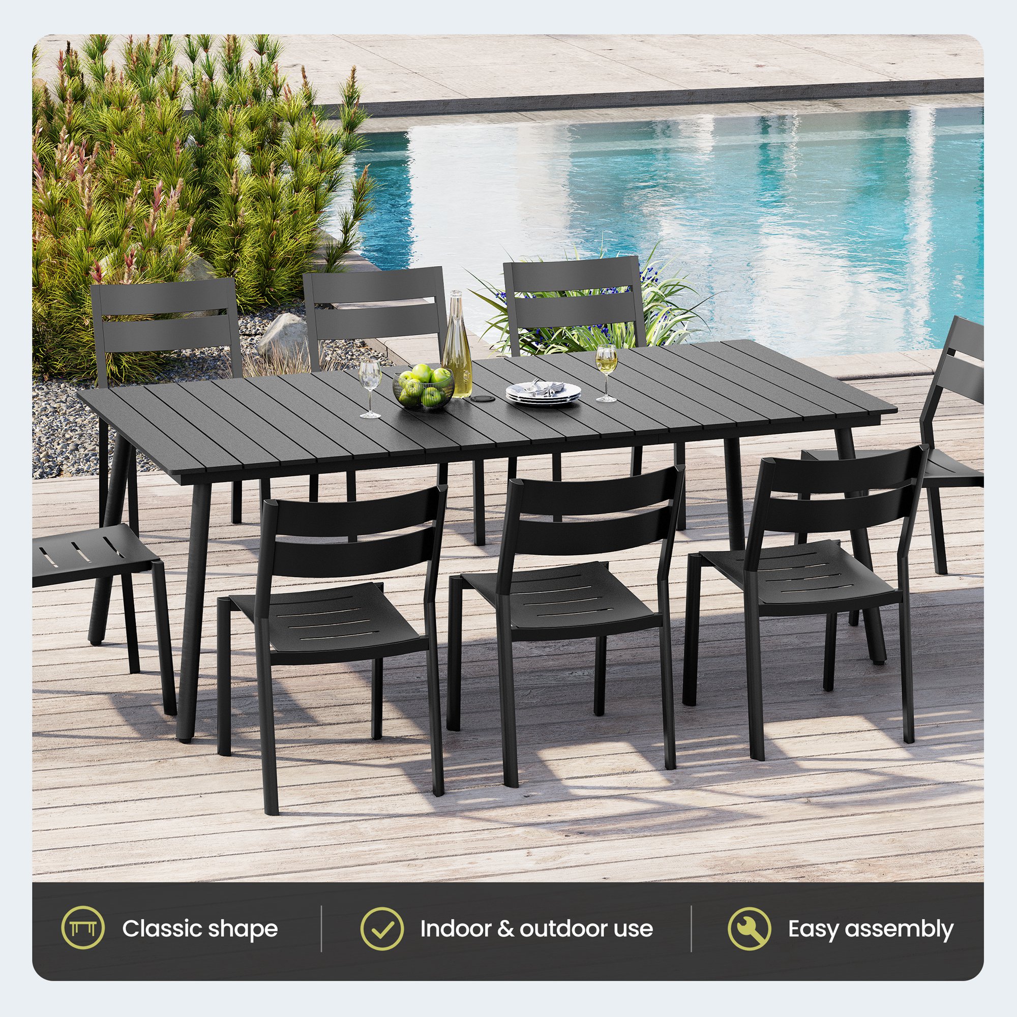 Crestlive Products CL-TB012BLK210 Patio-Tables - View #4