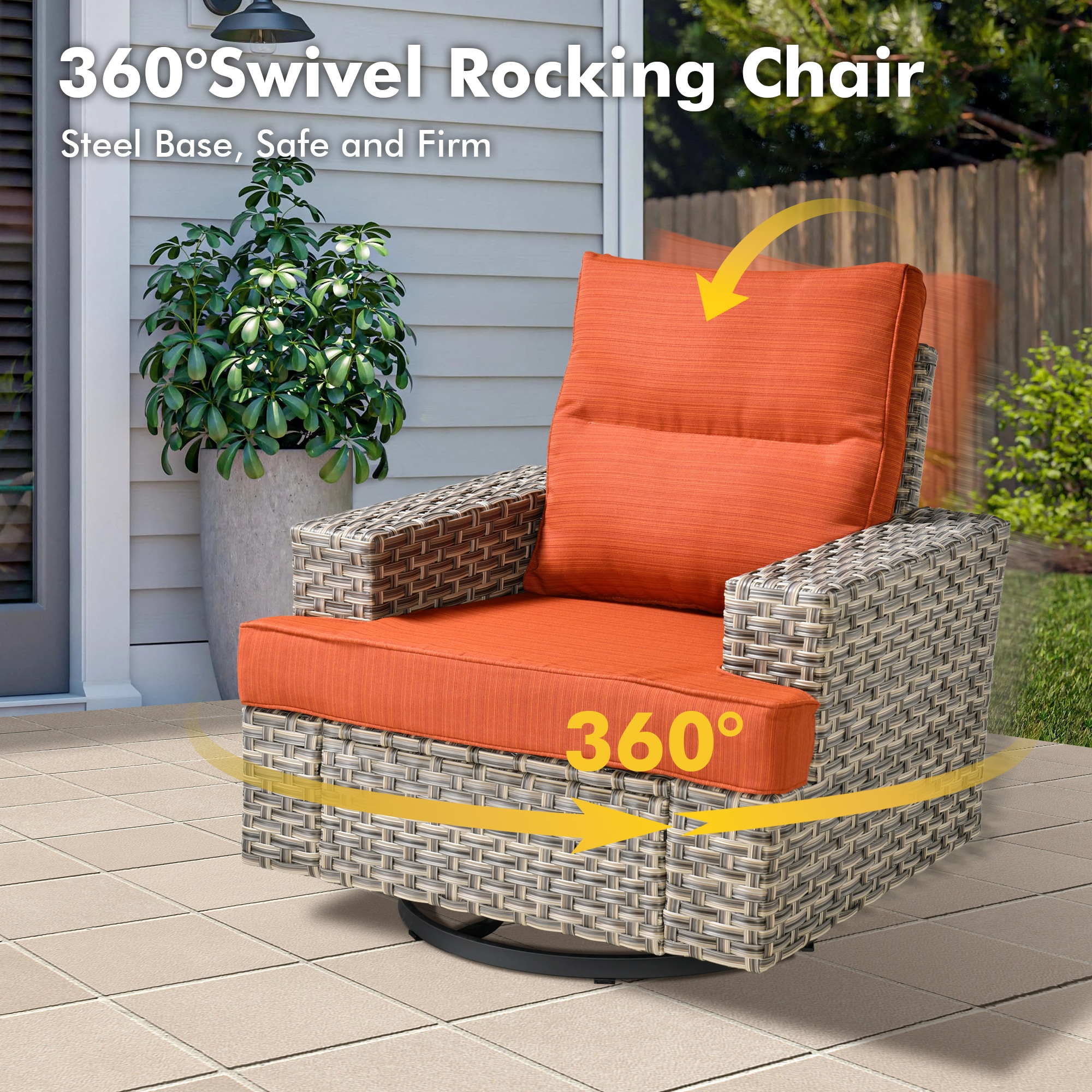 Ovios TS808Y Patio-Conversation-Sets - View #3