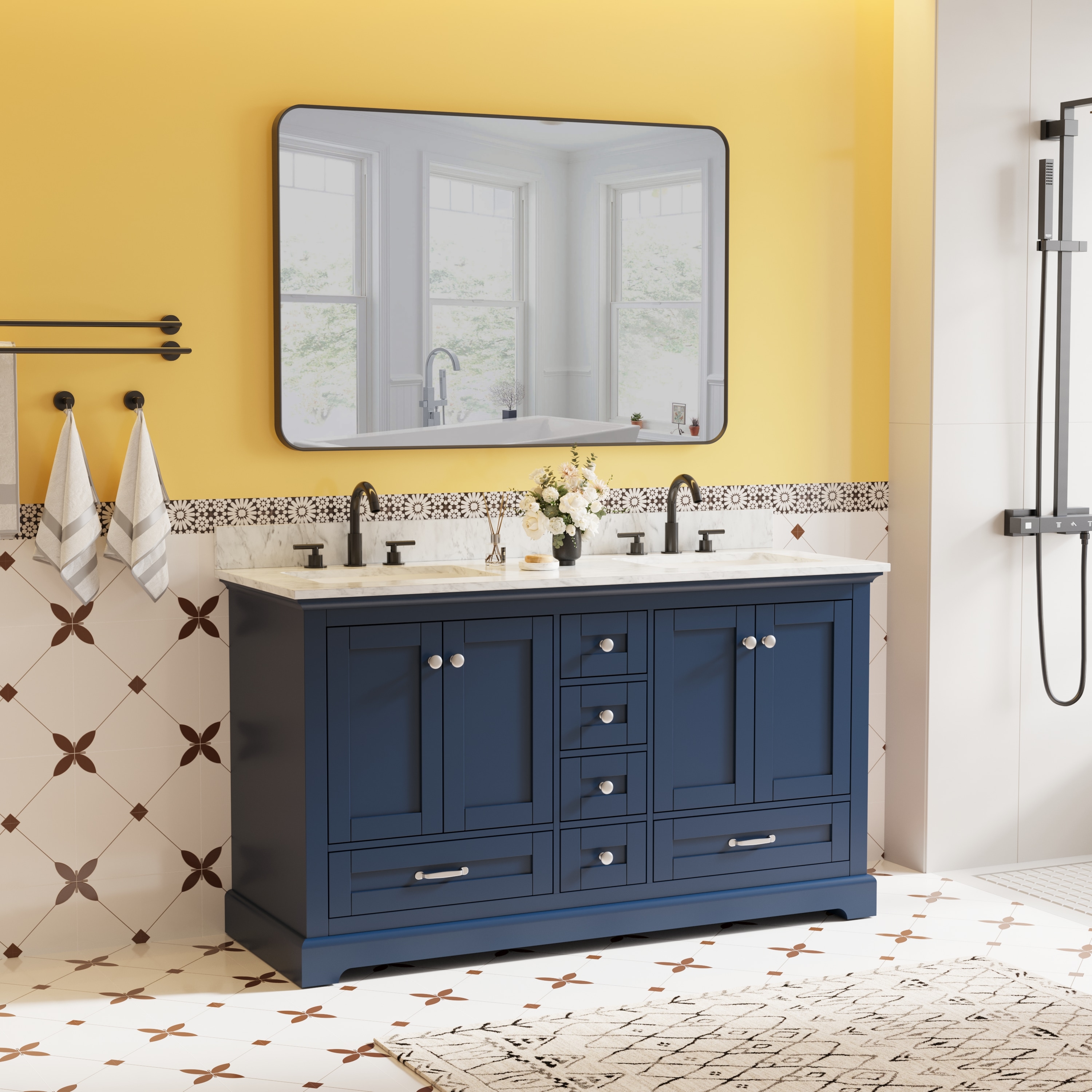 WELLFOR EX-UNBV36BU Bath-Vanity-Combo - View #6
