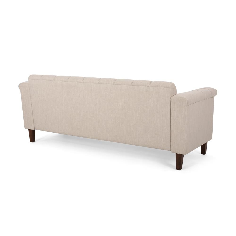 FURNY 3 Seater Brayden Fabric Sofa Set (Grey) : : Home