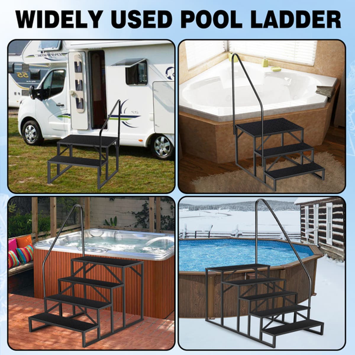 Loheer D0102HQEWW7 Above-Ground-Pool-Lad-Steps - View #6