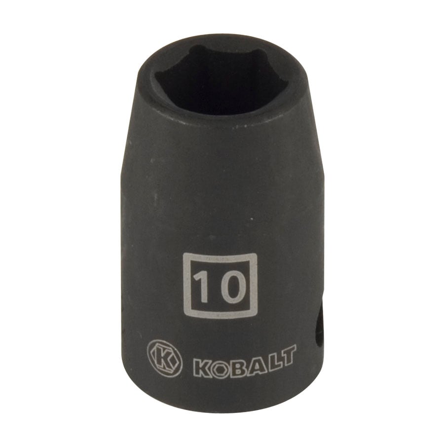 Kobalt 85467 Metric 3/8-in Drive 10Mm 6-point Impact Socket
