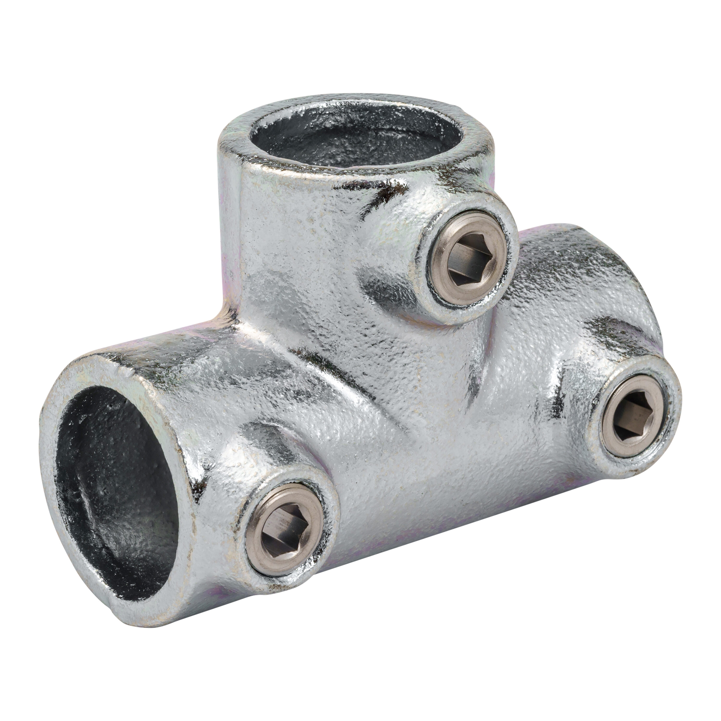 SteelTek 670-406HC 1-1/4-in Structural Galvanized Three Socket Tee